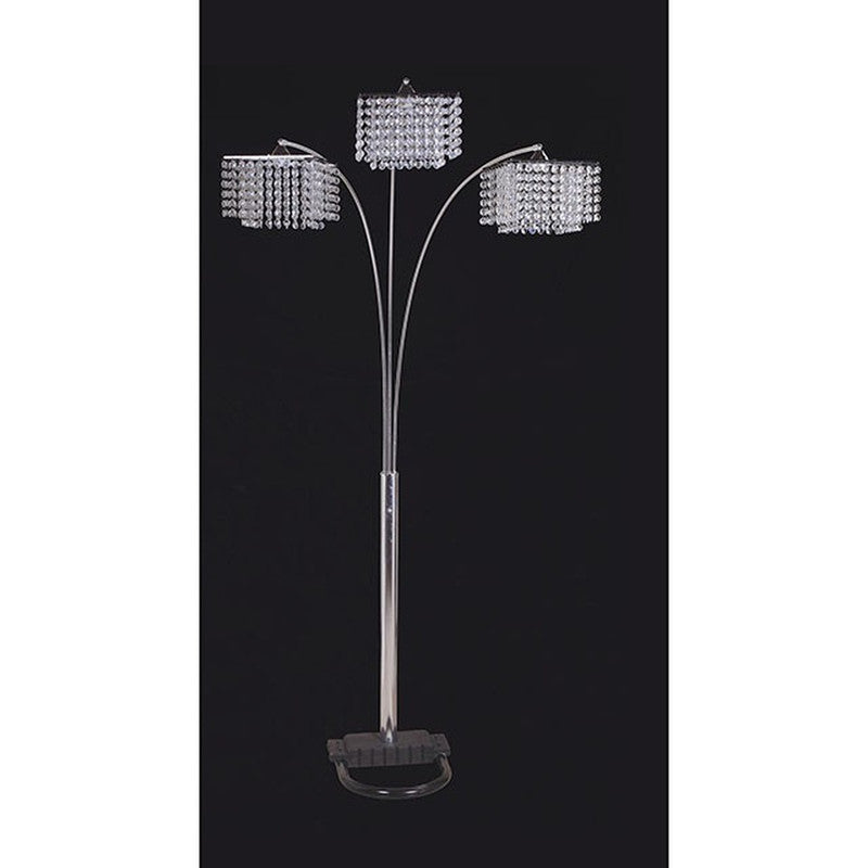 Tina Chrome Arch Lamp - Ornate Home
