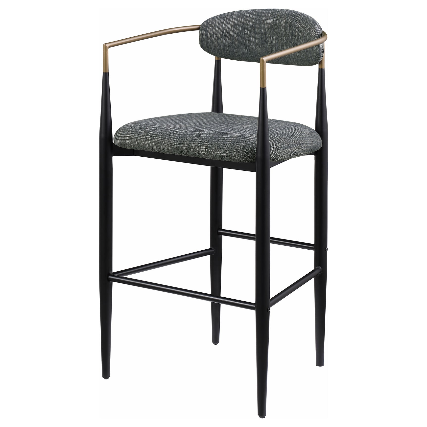 Tina Dark Grey Bar Chair (Set of 2) - Ornate Home