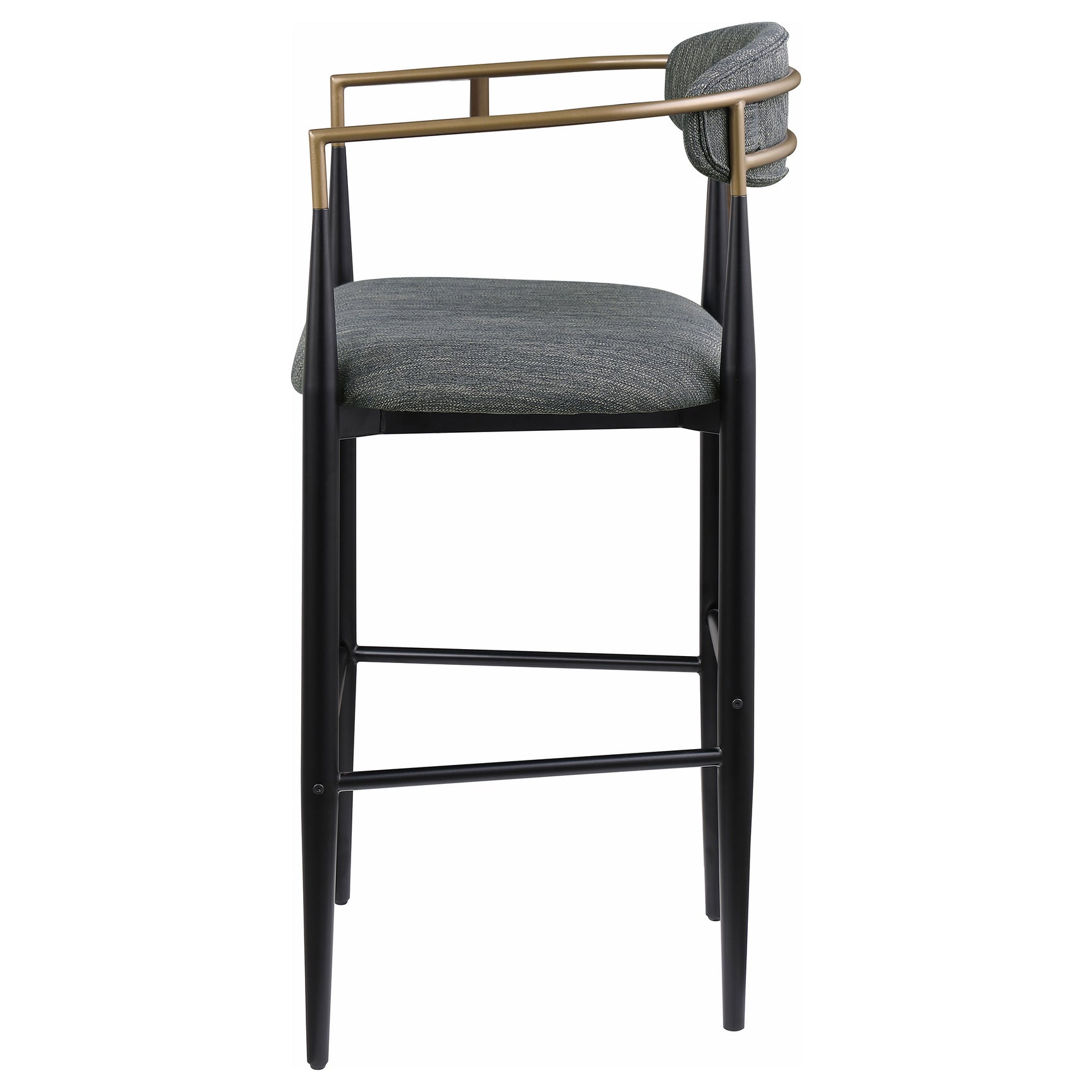 Tina Dark Grey Bar Chair (Set of 2) - Ornate Home