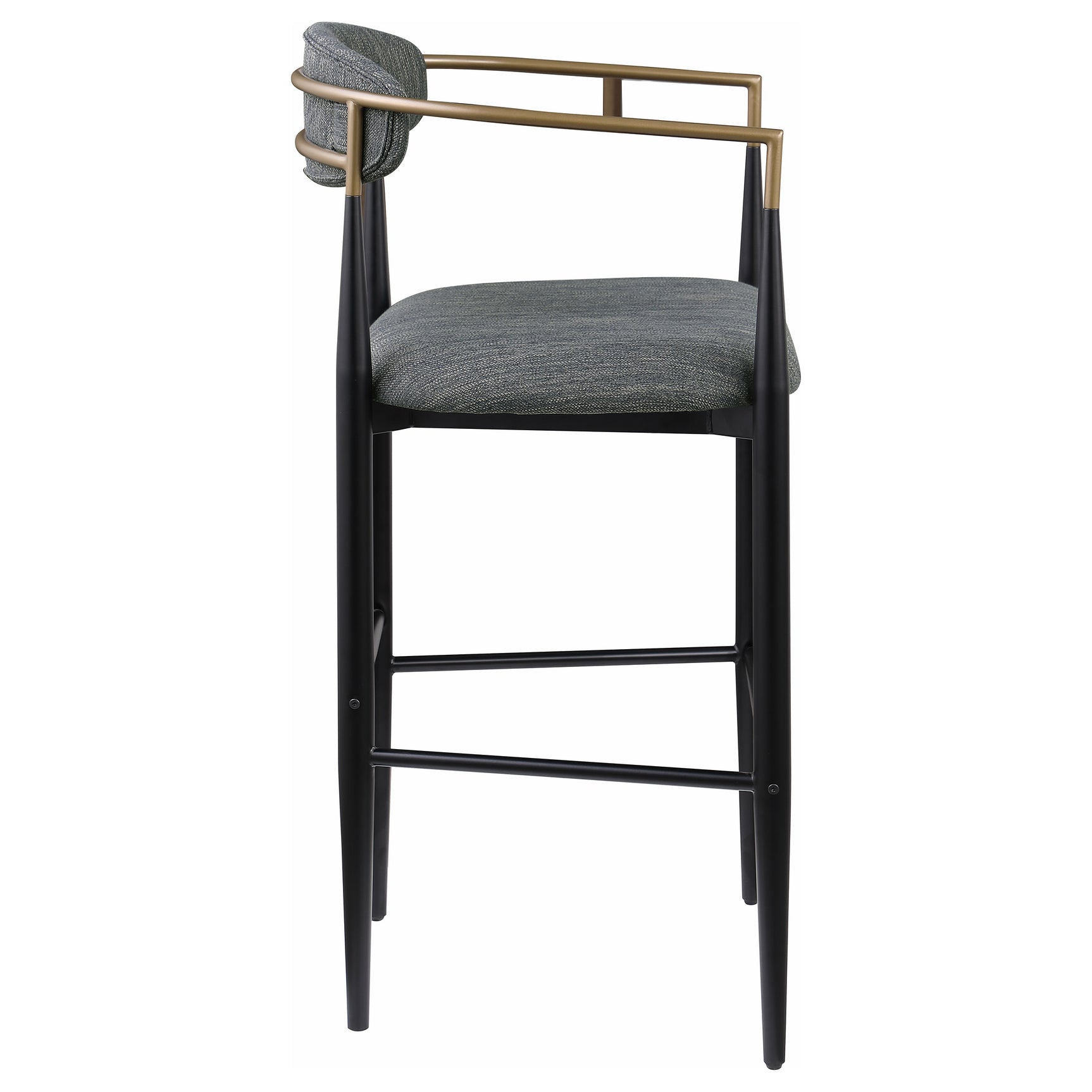 Tina Dark Grey Bar Chair (Set of 2) - Ornate Home