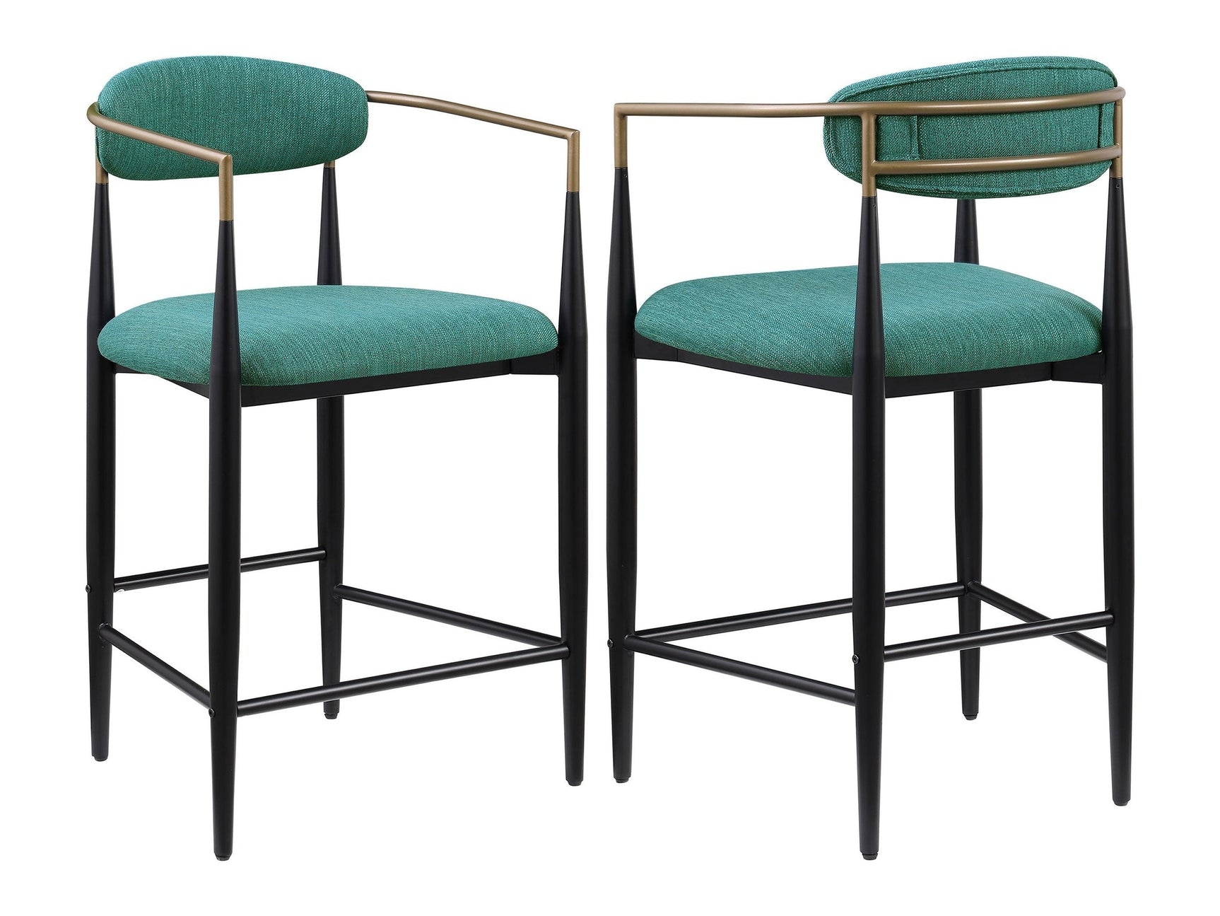 Tina Green Counter Chair (Set of 2) - Ornate Home