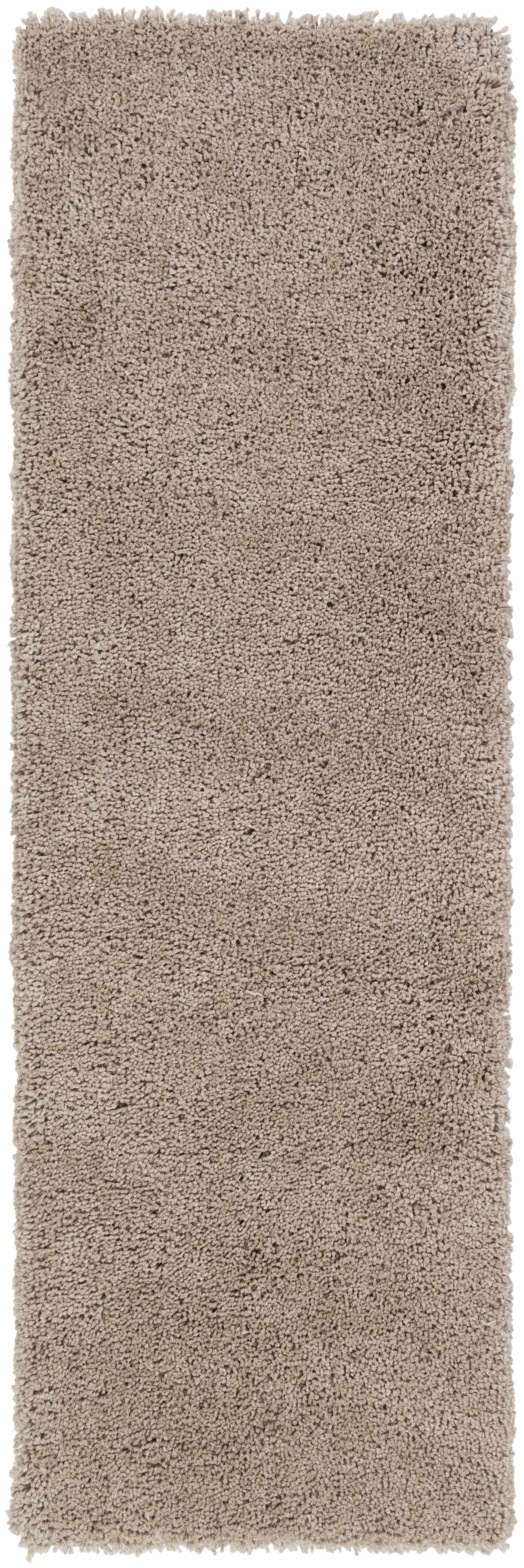 Tingly 2x3 Hand Woven Solid Cream Shag Rug - Clearance - Ornate Home