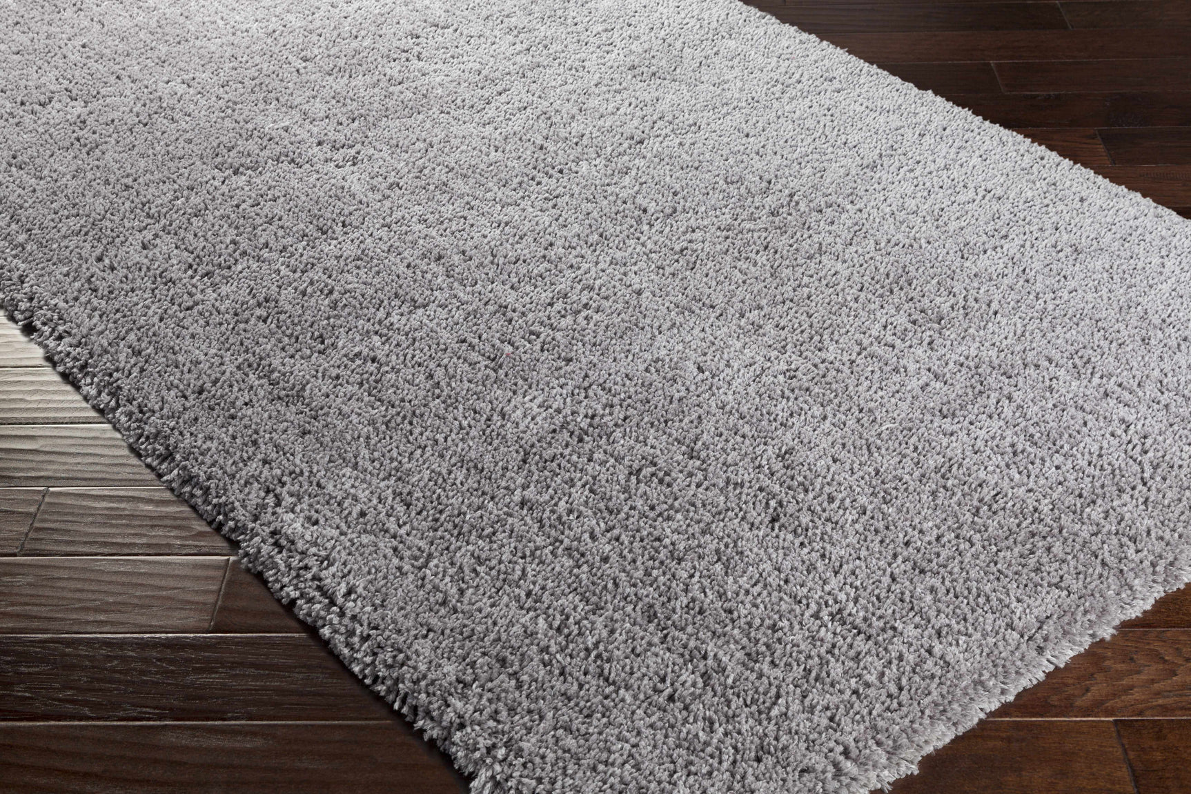 Tingly Solid Grey Shag Rug - Clearance - Ornate Home