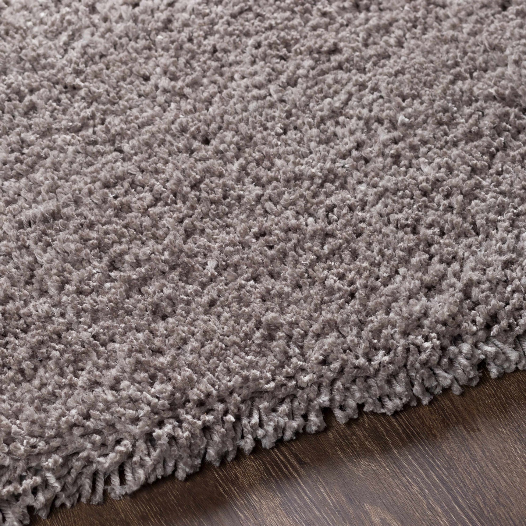 Tingly Solid Grey Shag Rug - Clearance - Ornate Home