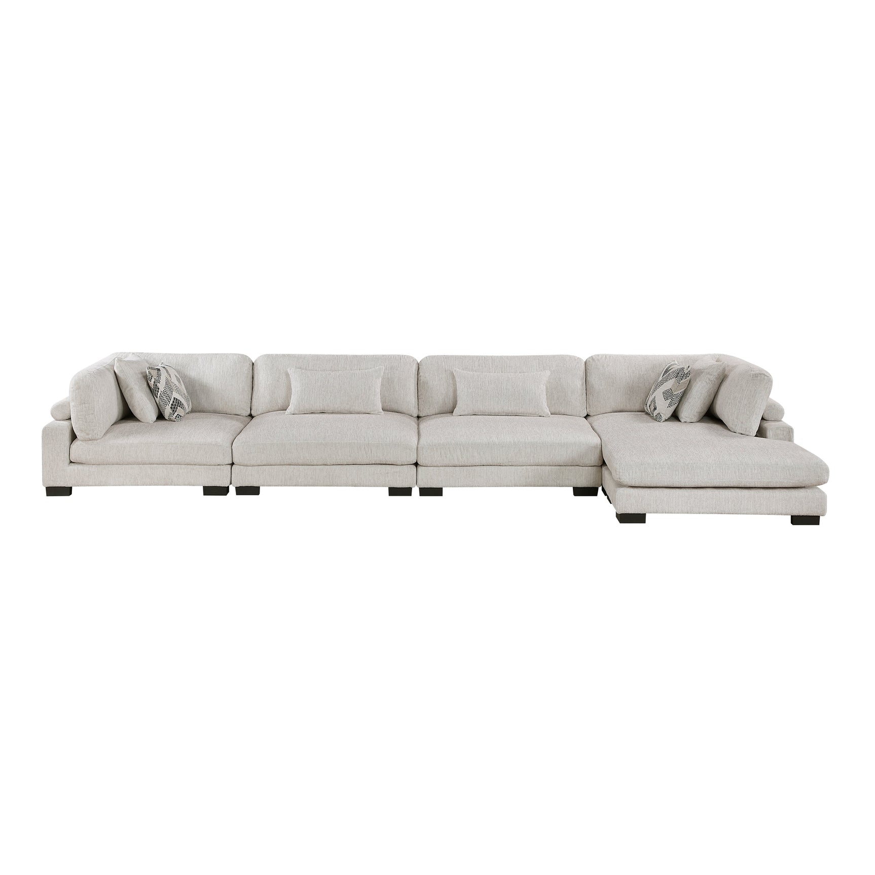 Tinley Beige 4-Piece Modular Sectional with Chaise - Ornate Home