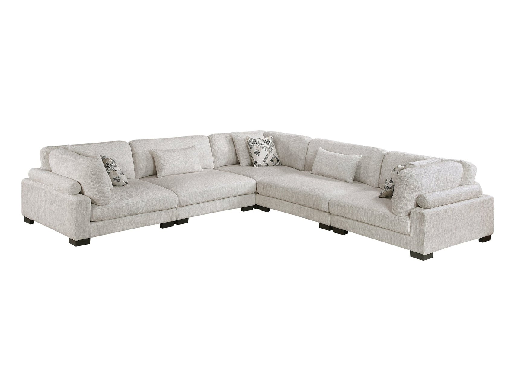 Tinley Beige 5-Piece Modular Sectional - Ornate Home