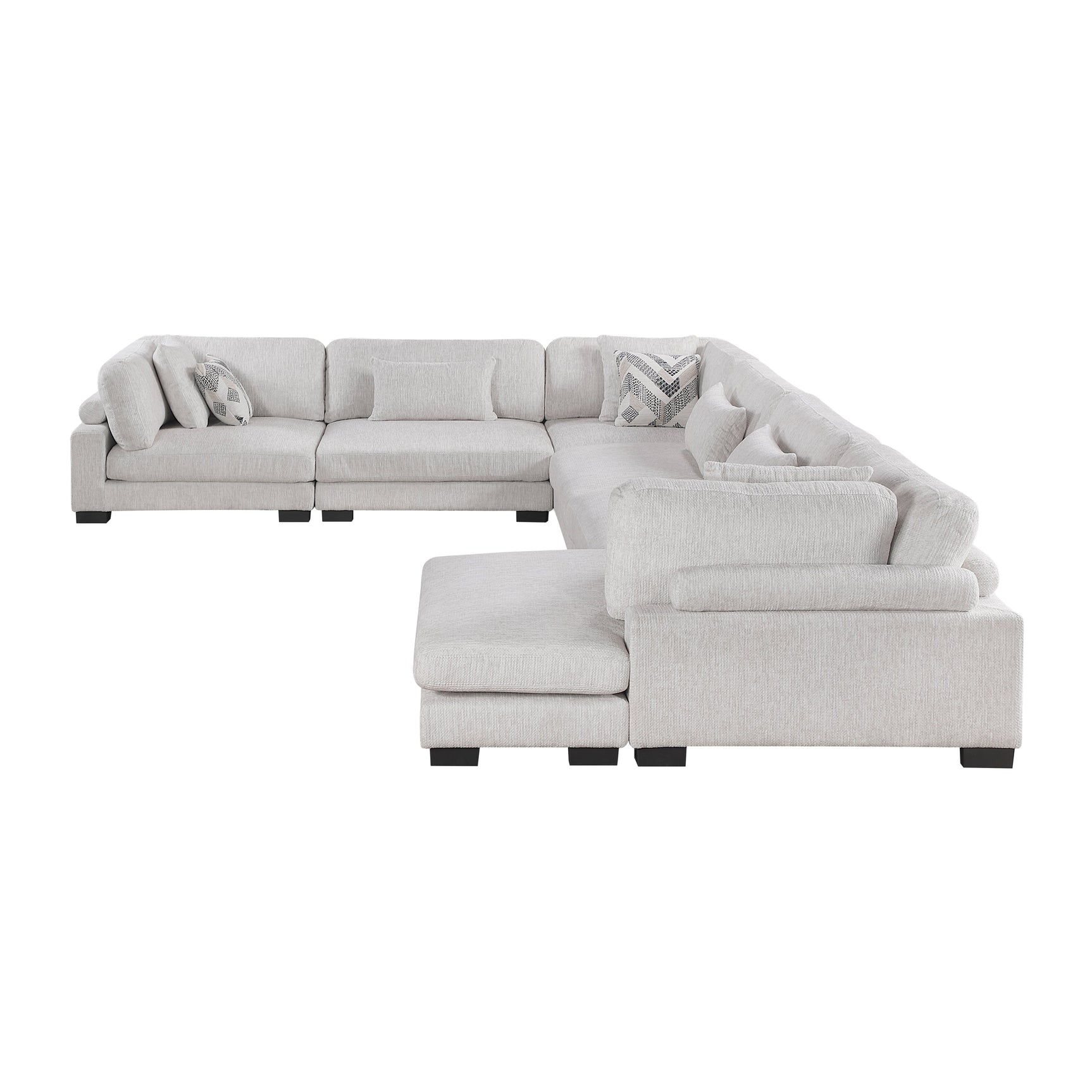 Tinley Beige 6-Piece Modular Sectional with Chaise - Ornate Home
