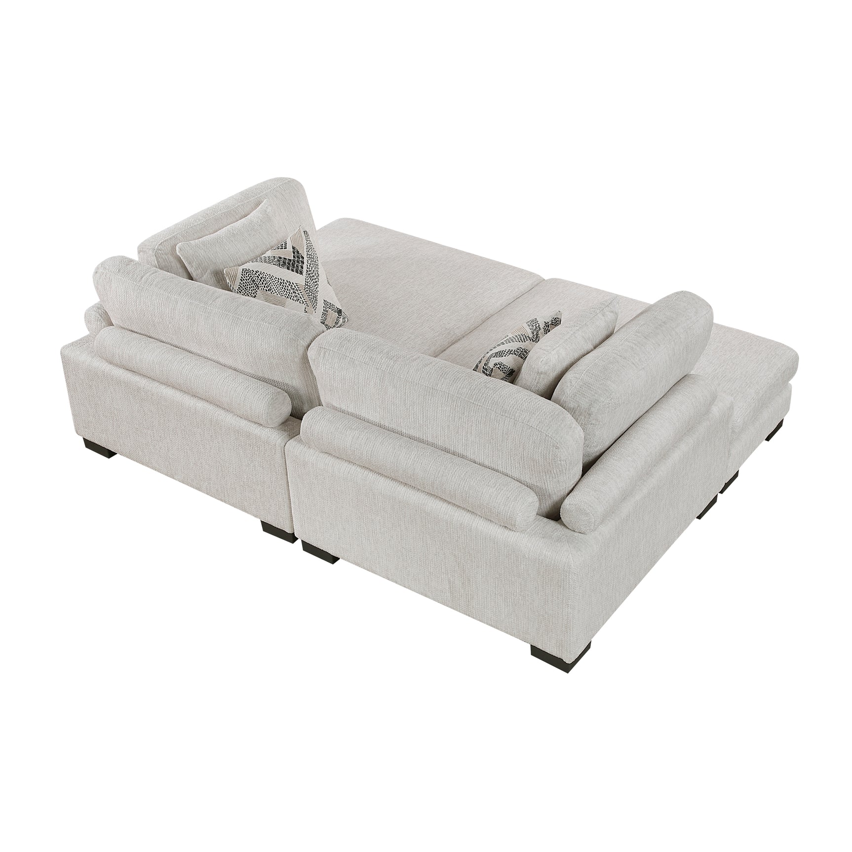 Tinley Beige Modular Double Chaise Sectional - Ornate Home