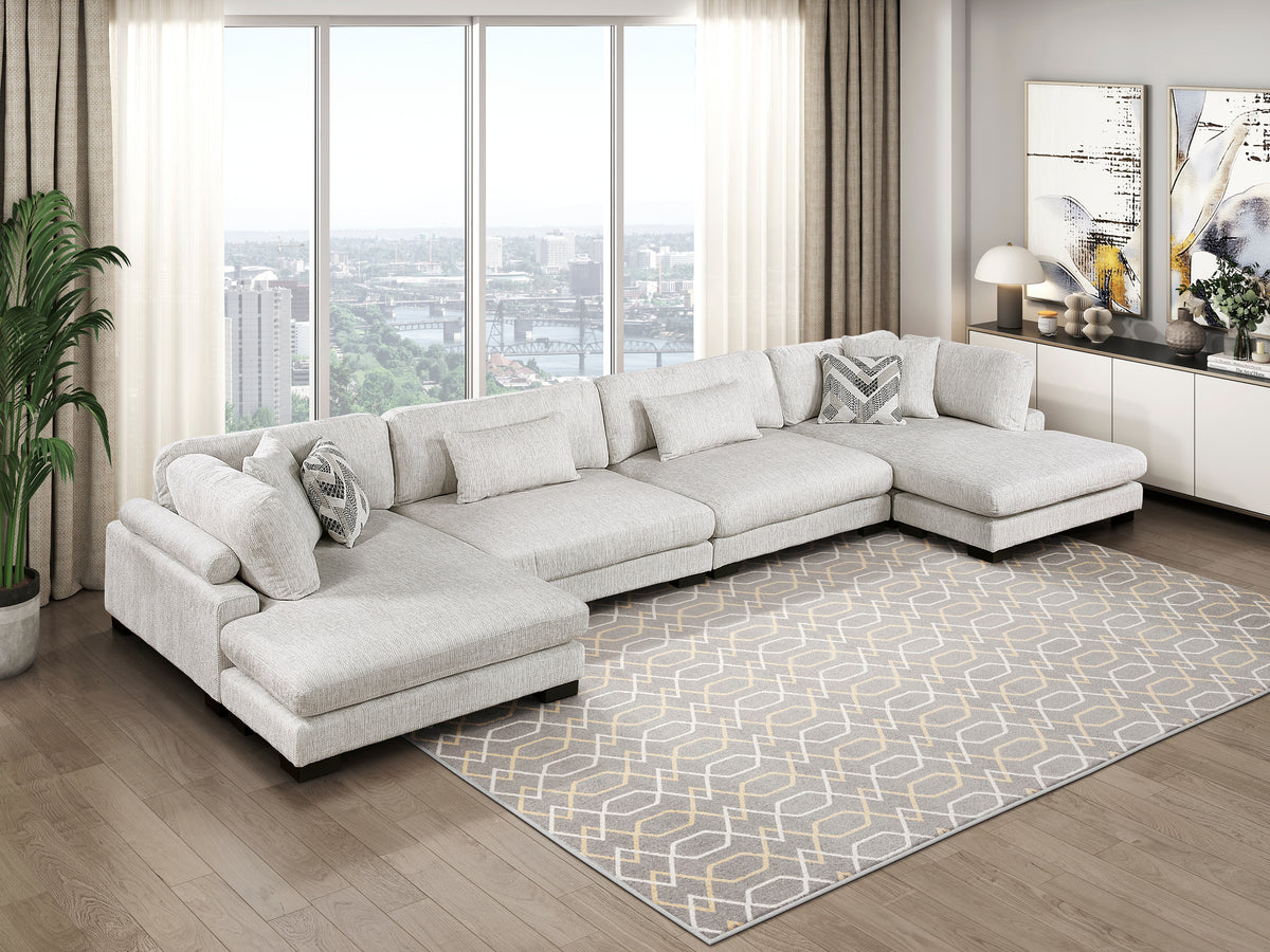 Tinley Beige Modular Reversible Chaise - Ornate Home