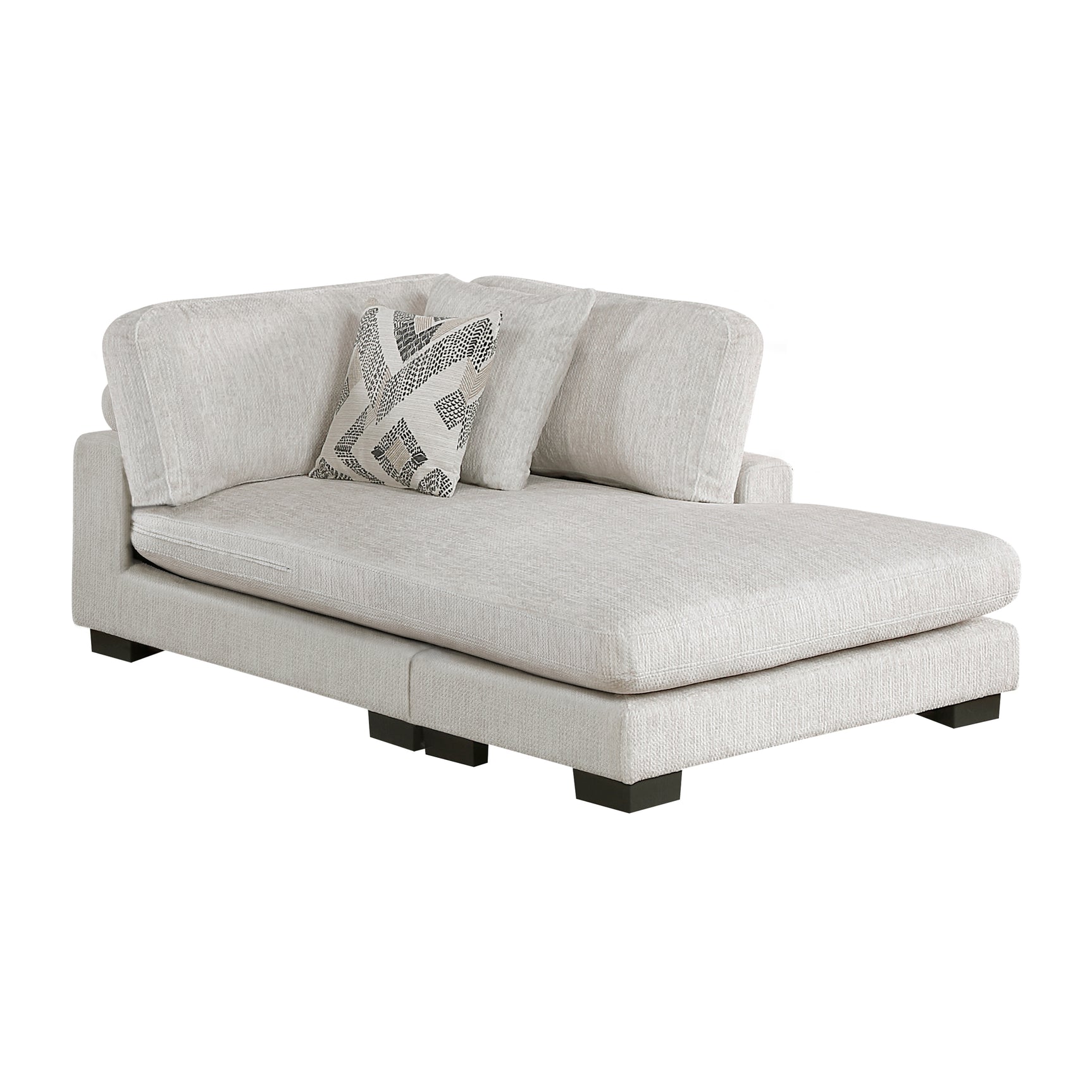 Tinley Beige Modular Reversible Chaise - Ornate Home
