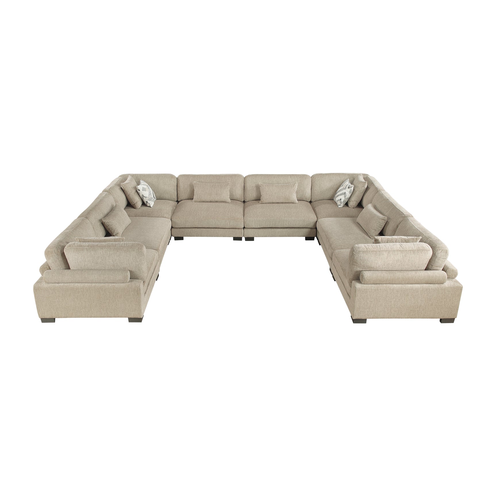 Tinley Brown 8-Piece Modular Sectional - Ornate Home