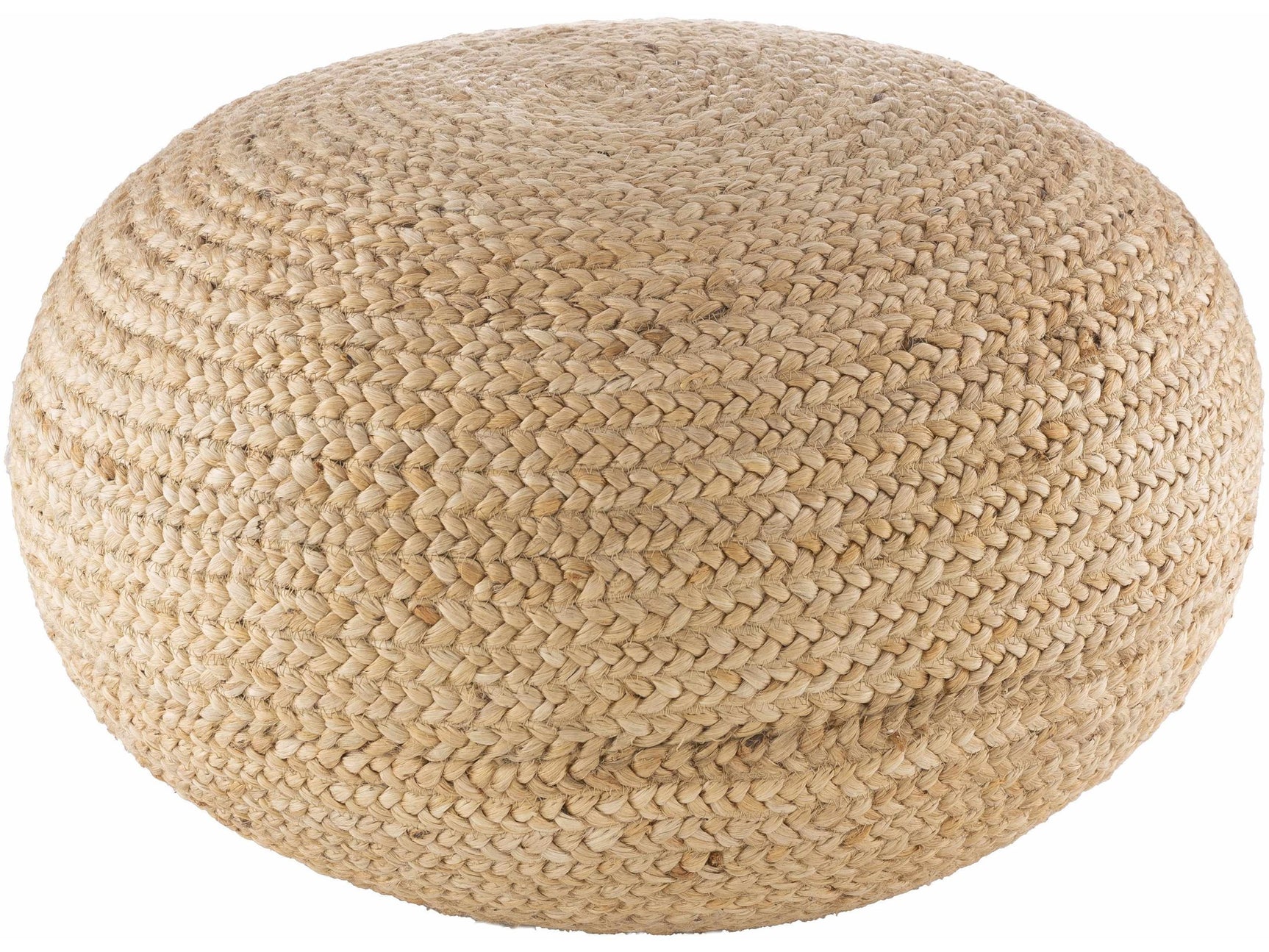 Tintern Jute Knitted Pouf - Ornate Home