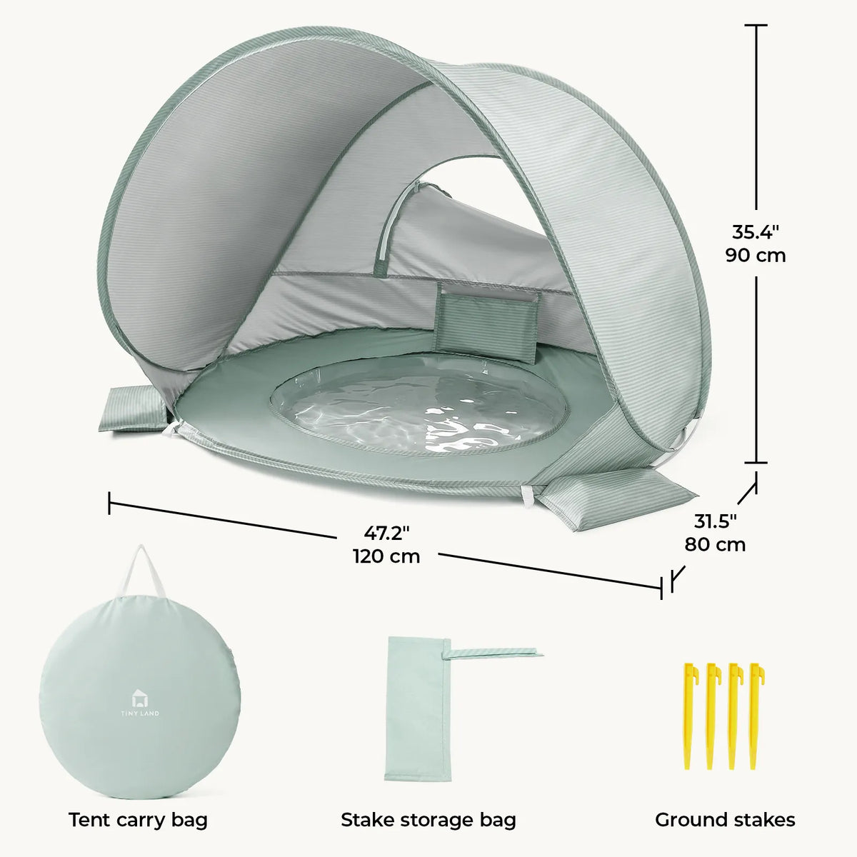 Tiny Land® 3-in-1 Baby Beach Tent - Ornate Home