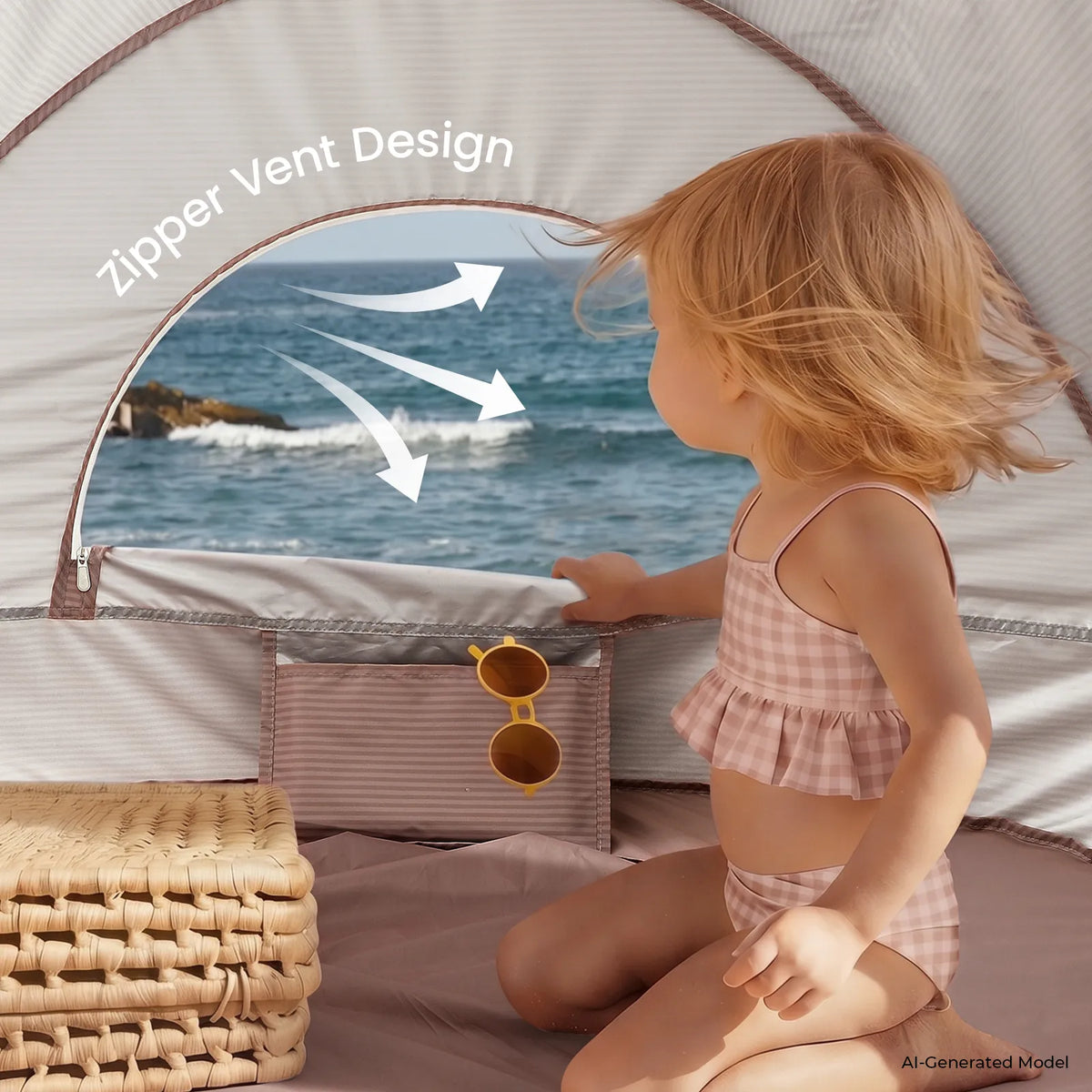 Tiny Land® 3-in-1 Baby Beach Tent - Ornate Home