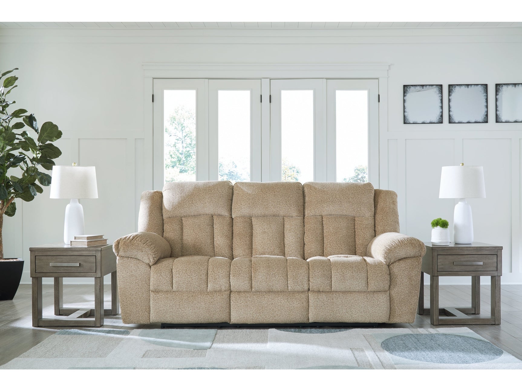Tip-Off Wheat Power Reclining Sofa - Ornate Home