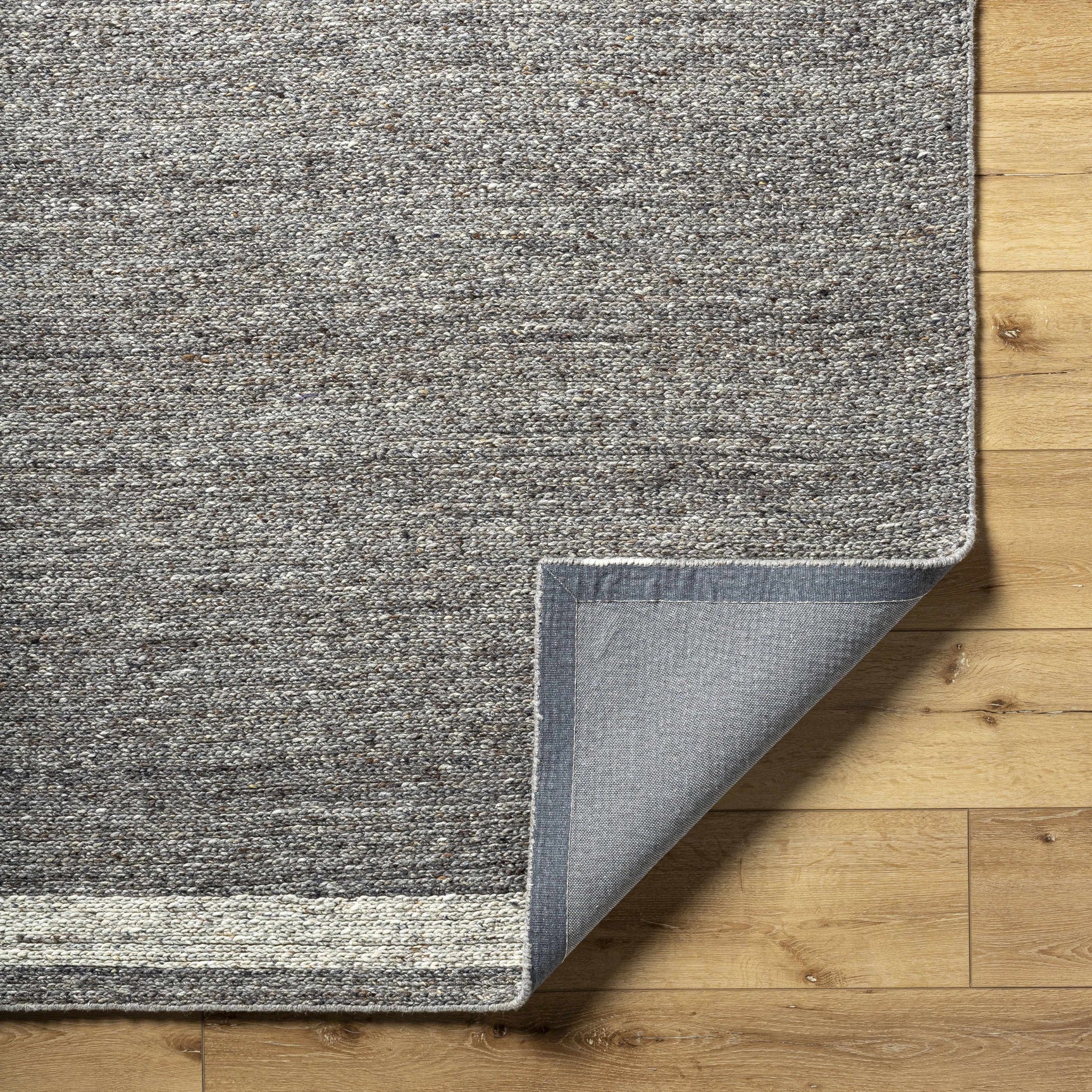Tiran Gray Wool Area Rug - Ornate Home