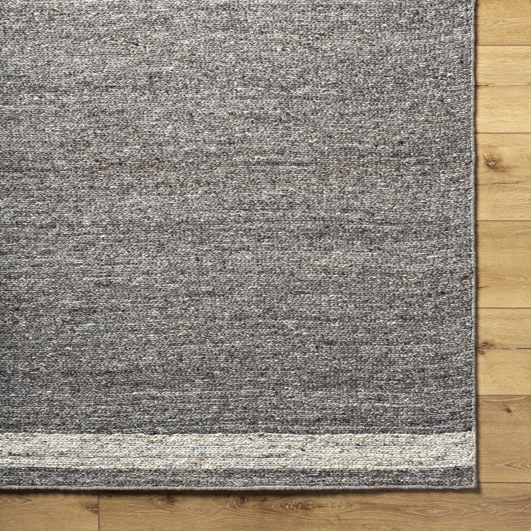 Tiran Gray Wool Area Rug - Ornate Home