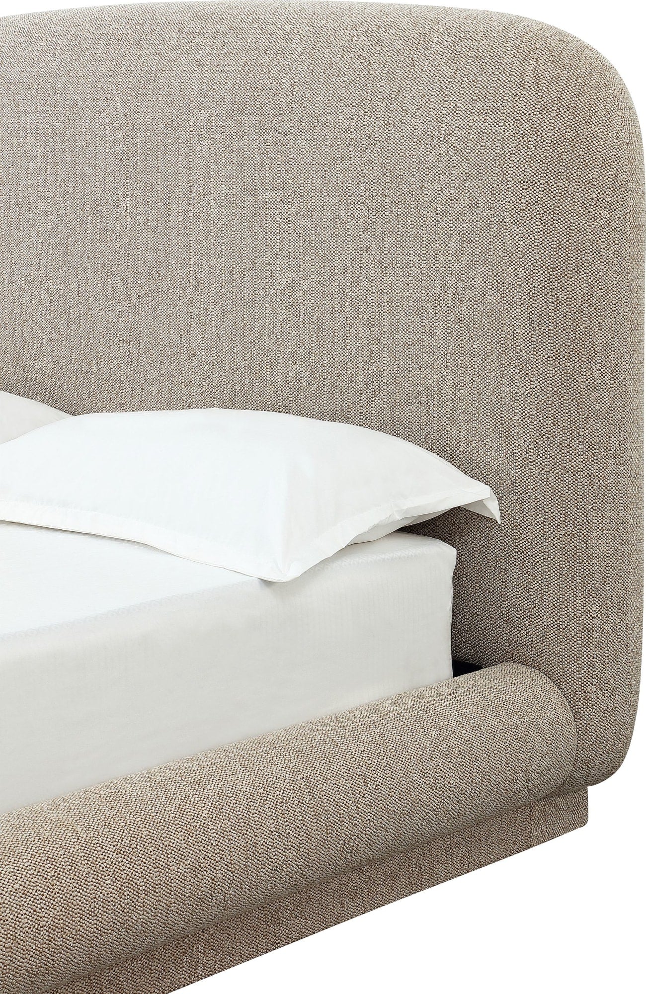 Tirimbina Hyena Queen Chenille Upholstered Platform Bed - Ornate Home