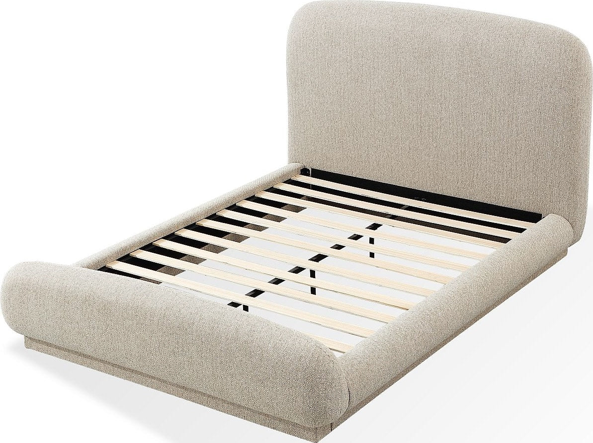 Tirimbina Hyena Queen Chenille Upholstered Platform Bed - Ornate Home