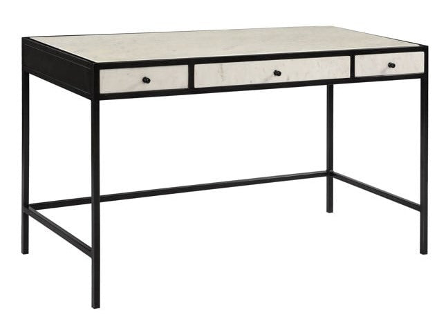 Tisbury Gunmetak/White Desk - Ornate Home