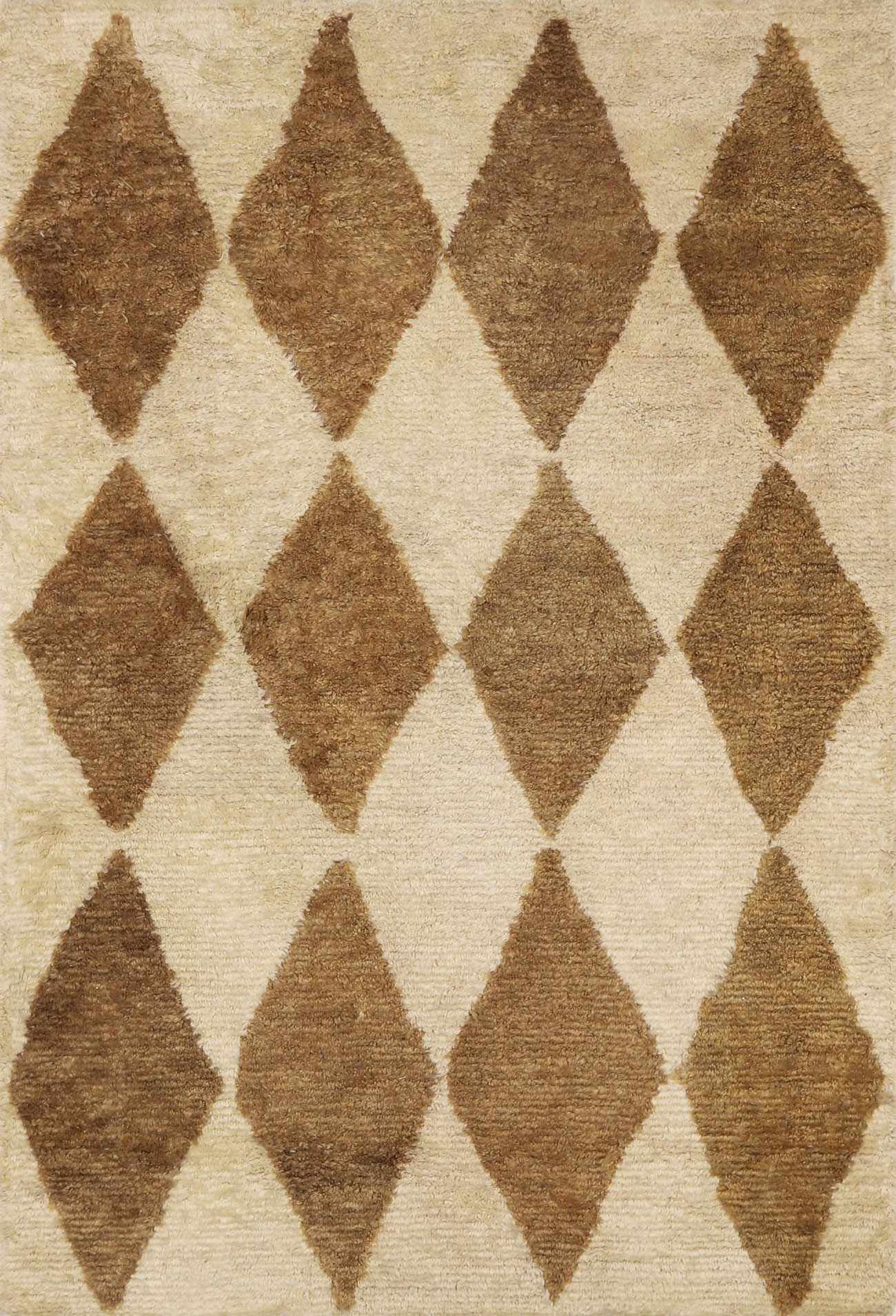 Tivka Diamond Checkered Wool Rug - Ornate Home