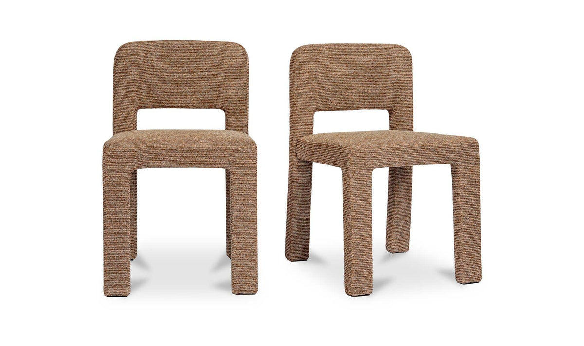 Tobi Speckled Brown Dining Chair (Set of 2) - Ornate Home