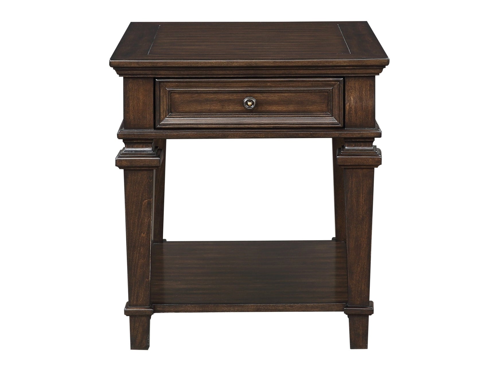 Tobias Espresso End Table - Ornate Home