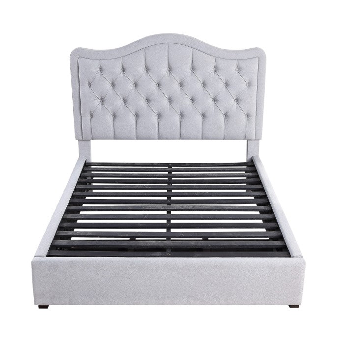 Toddrick Gray California King Platform Bed - Ornate Home