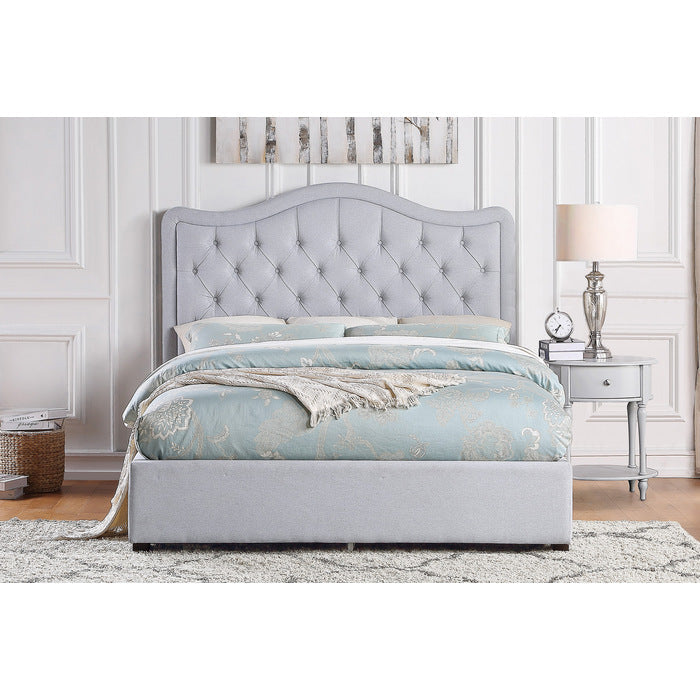 Toddrick Gray California King Platform Bed - Ornate Home