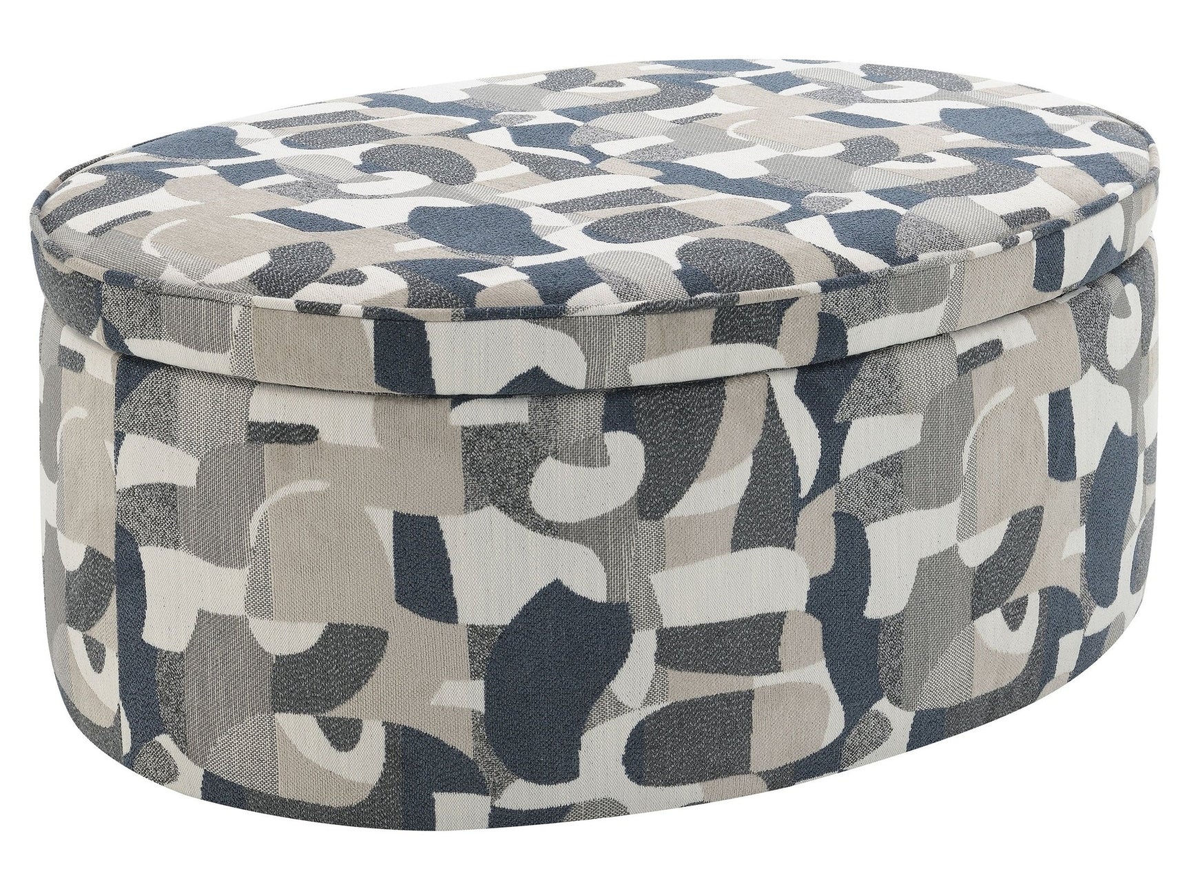 Tomkins Indigo Storage Ottoman - Ornate Home