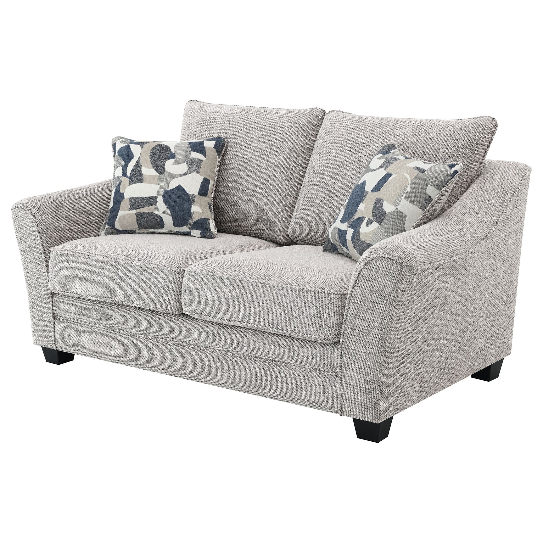 Tomkins Light Grey Loveseat - Ornate Home