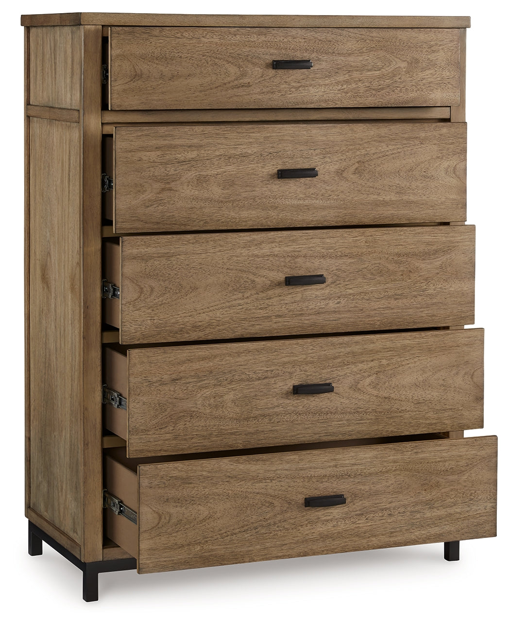 Tomtyn Light Brown Five Drawer Chest (Online Special Price) - Ornate Home