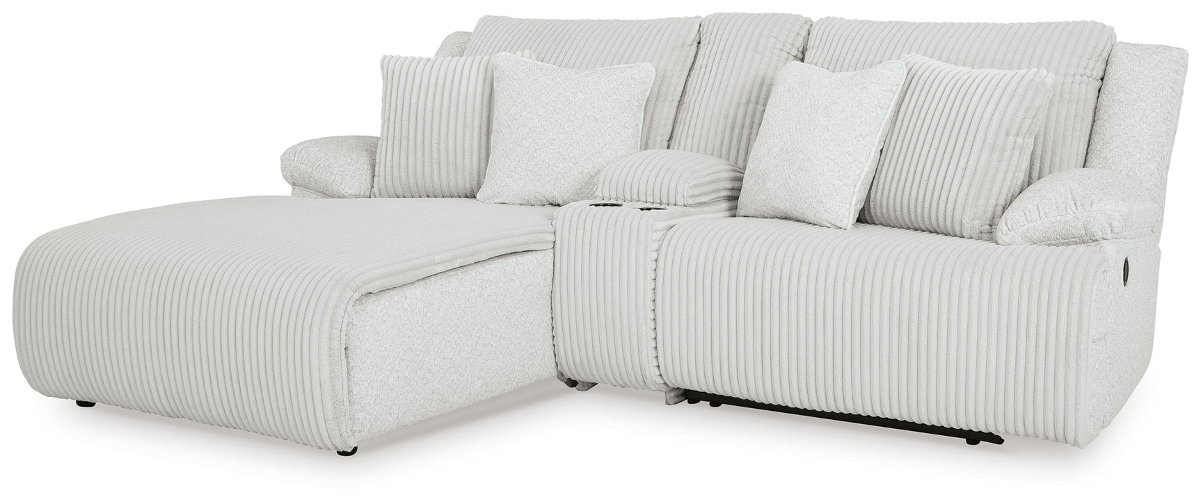 Top Tier Alloy 3-Piece Reclining Sectional Sofa with Chaise - Ornate Home