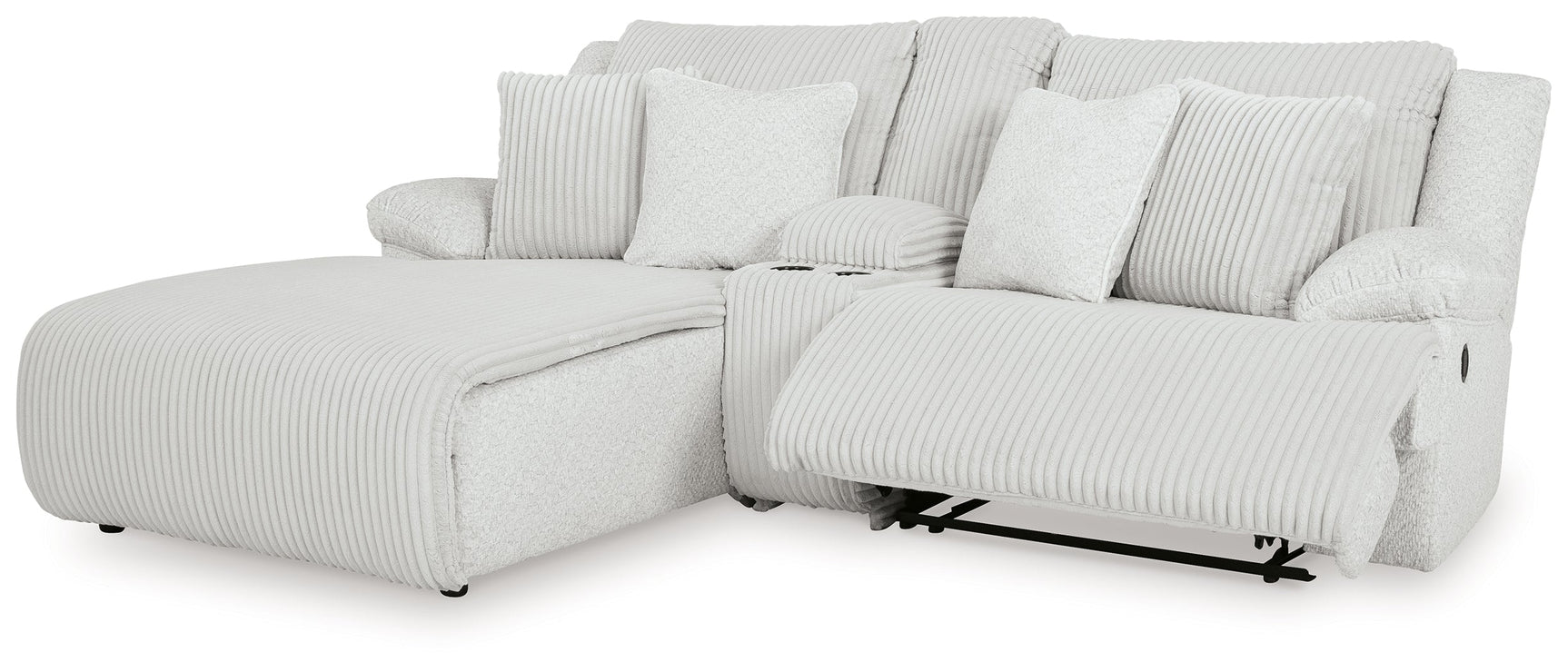 Top Tier Alloy 3-Piece Reclining Sectional Sofa with LAF Chaise - Ornate Home