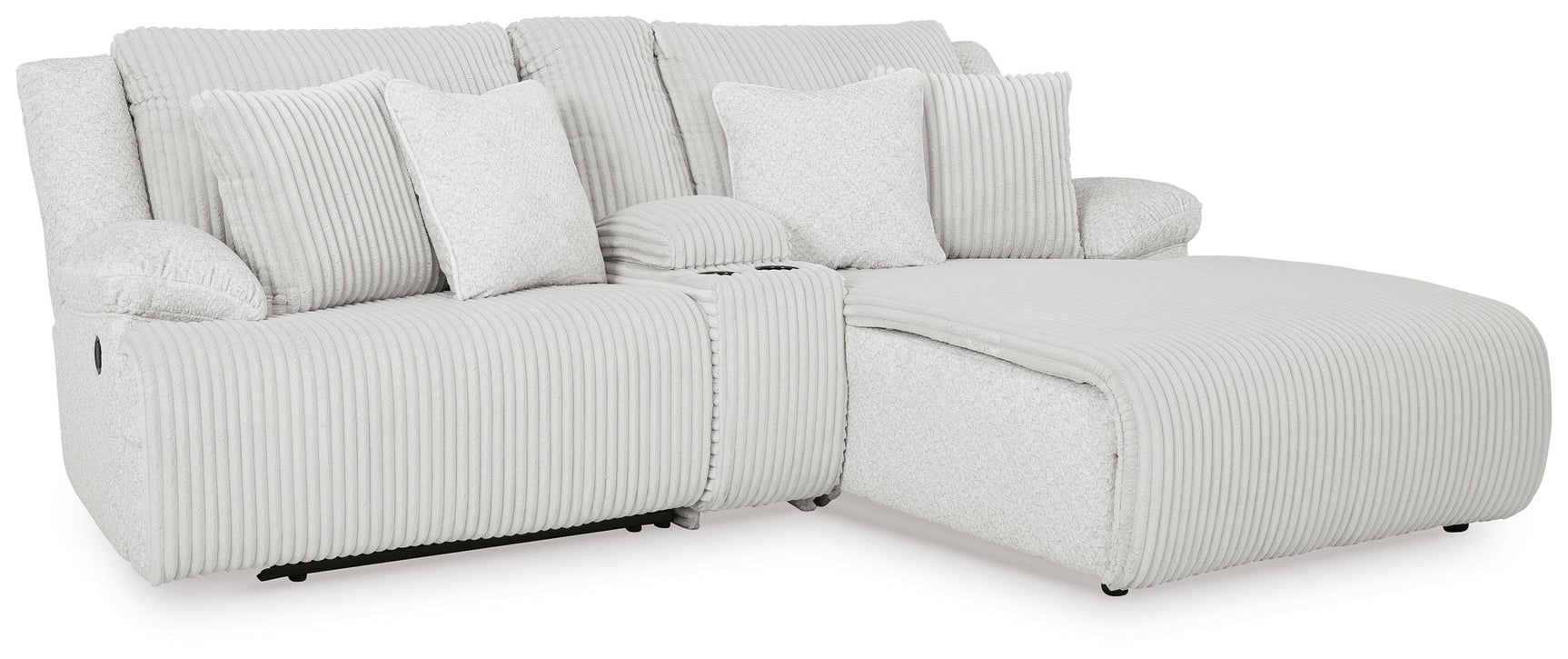 Top Tier Alloy 3-Piece Reclining Sectional Sofa with RAF Chaise (Online Special Price) - Ornate Home