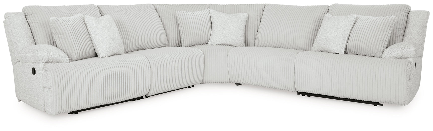 Top Tier Alloy 5-Piece Reclining Sectional (Online Special Price) - Ornate Home