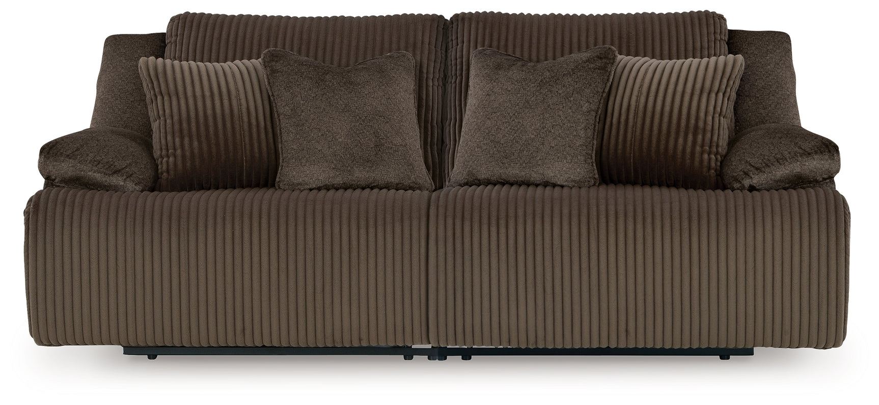 Top Tier Chocolate 2-Piece Sectional Loveseat - Ornate Home