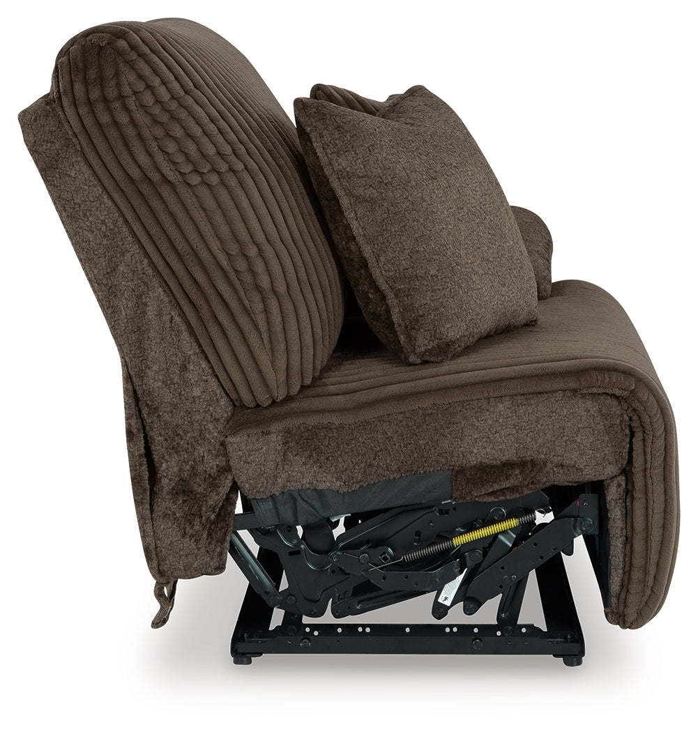 Top Tier Chocolate 3-Piece Reclining Sofa and 2-Piece Reclining Loveseat - Ornate Home