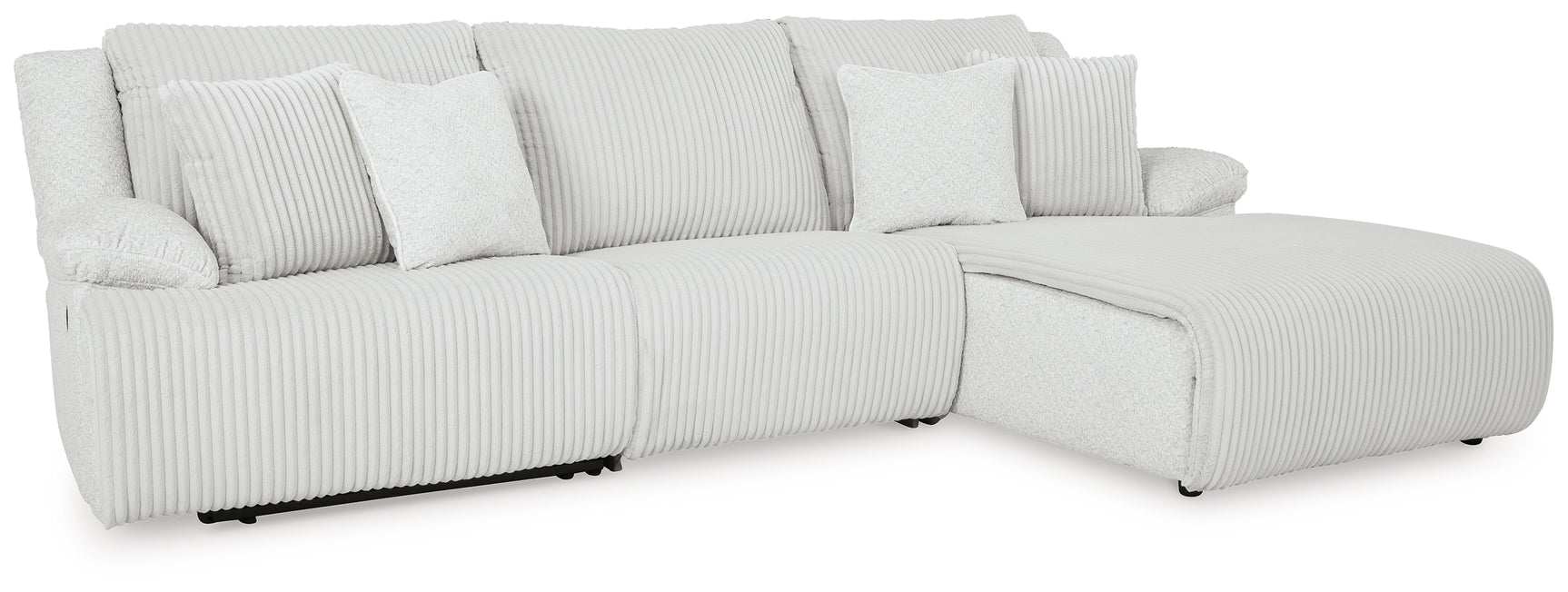 Top Tier Right Shape Alloy 3-Piece Sectional Sofa Chaise - Ornate Home