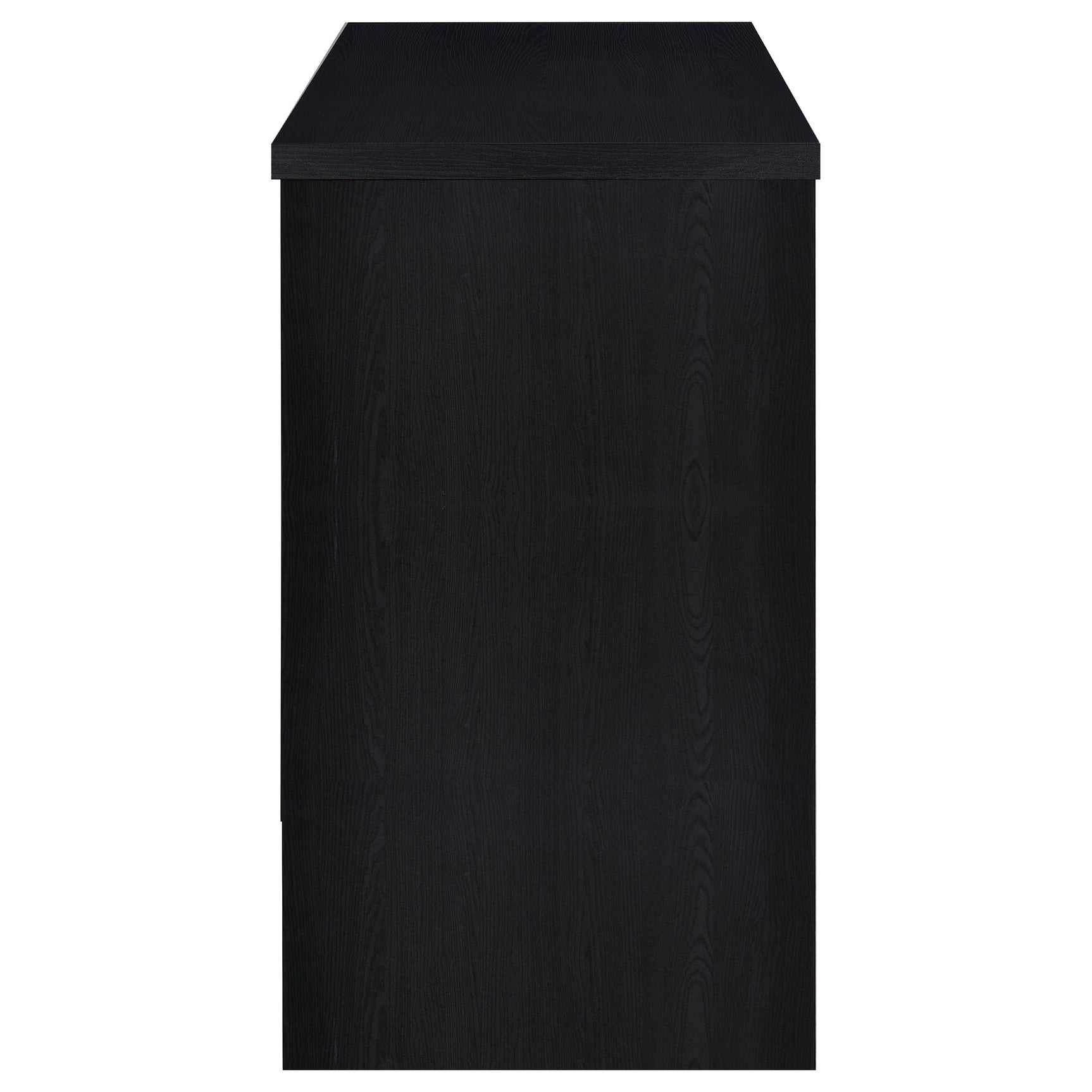 Topanga Black Engineered Wood Freestanding Home Bar - Ornate Home