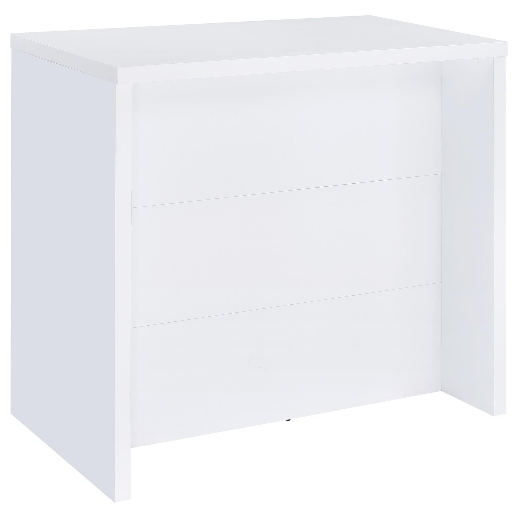 Topanga White Engineered Wood Freestanding Home Bar - Ornate Home