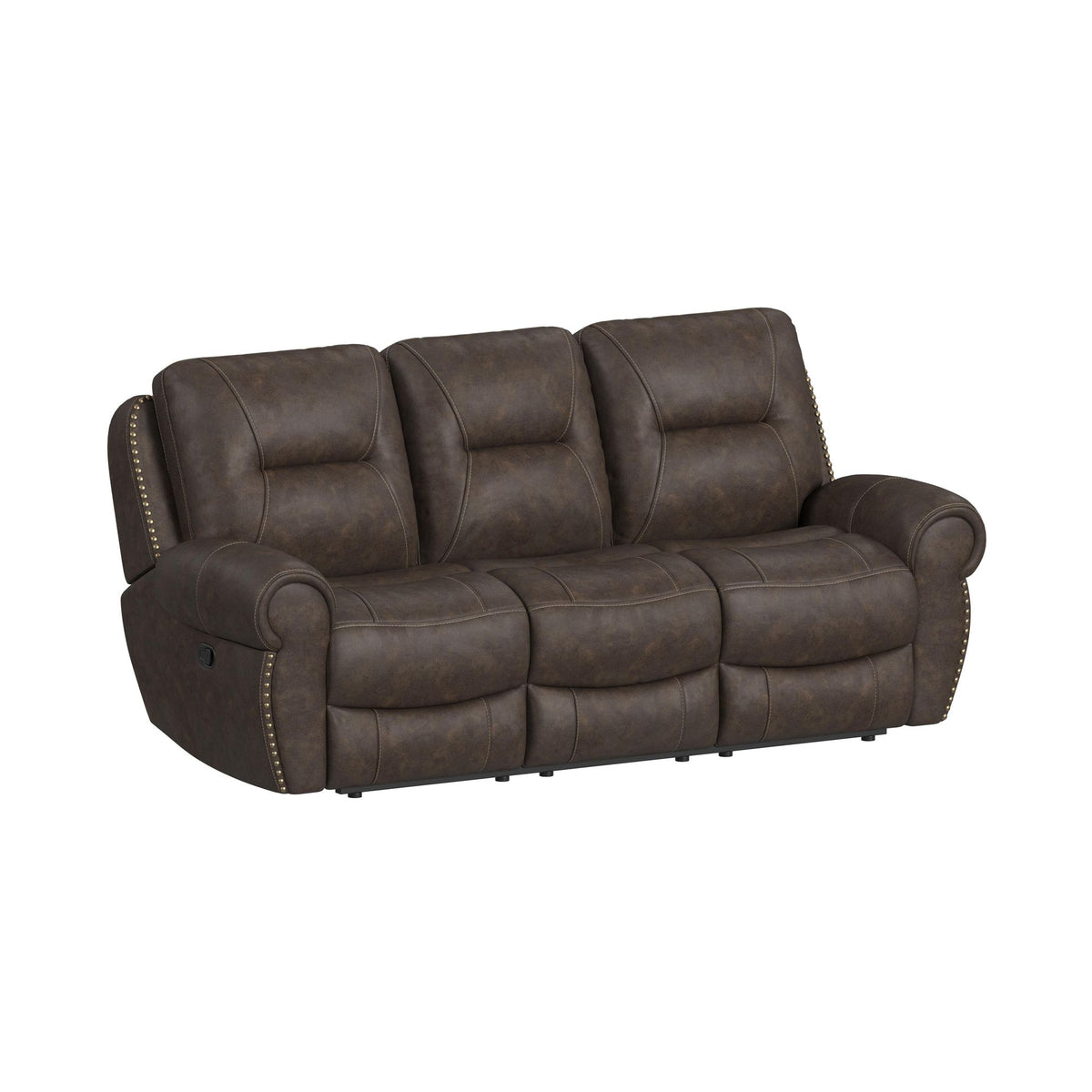Topeka Rocky Brown 3-Piece Living Room Set - Ornate Home
