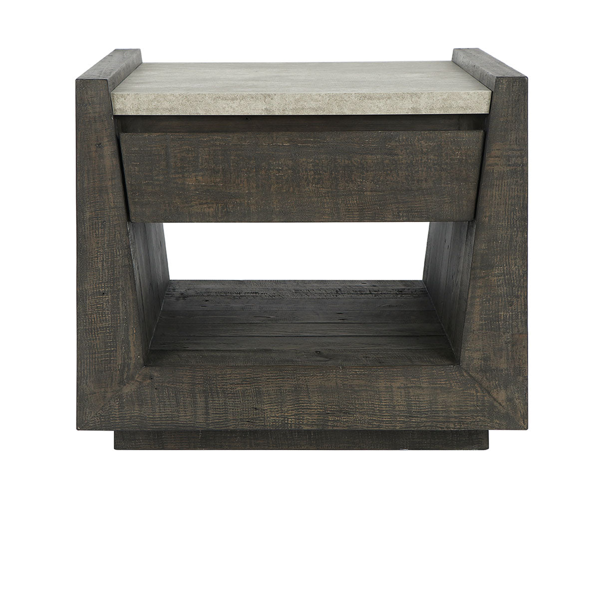 Tori Dark Brown End Table - Ornate Home