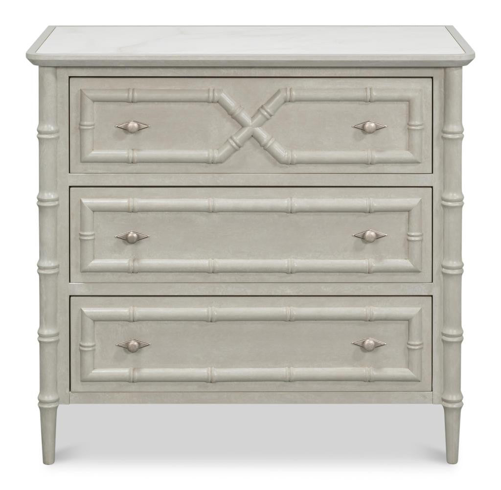 Tortola White Chest - Ornate Home
