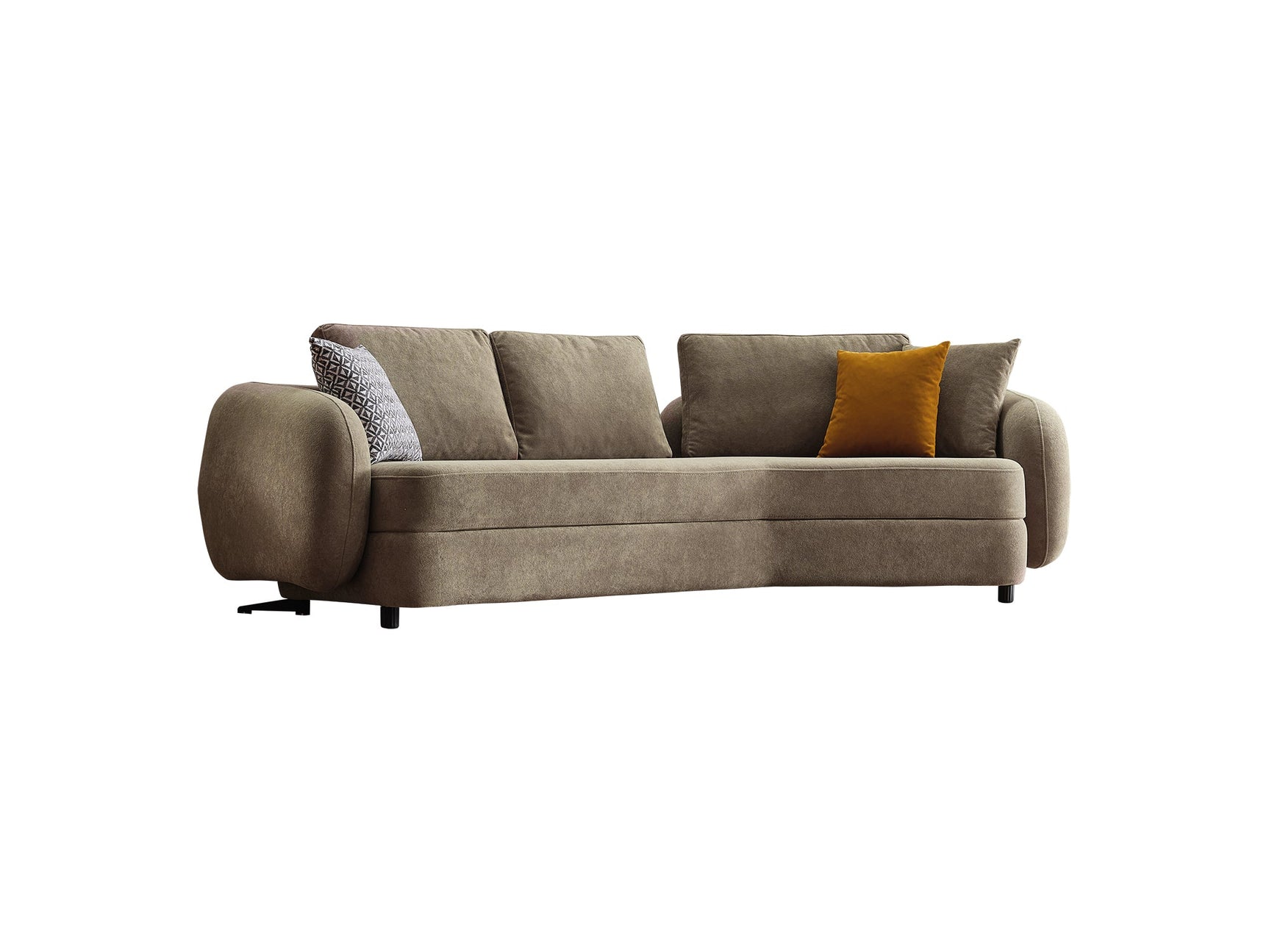 Toscana Orange/Green 4-pieces (4 Seater Sofa & 3 Seater Sofa & 2 Chair) Living Room Set
