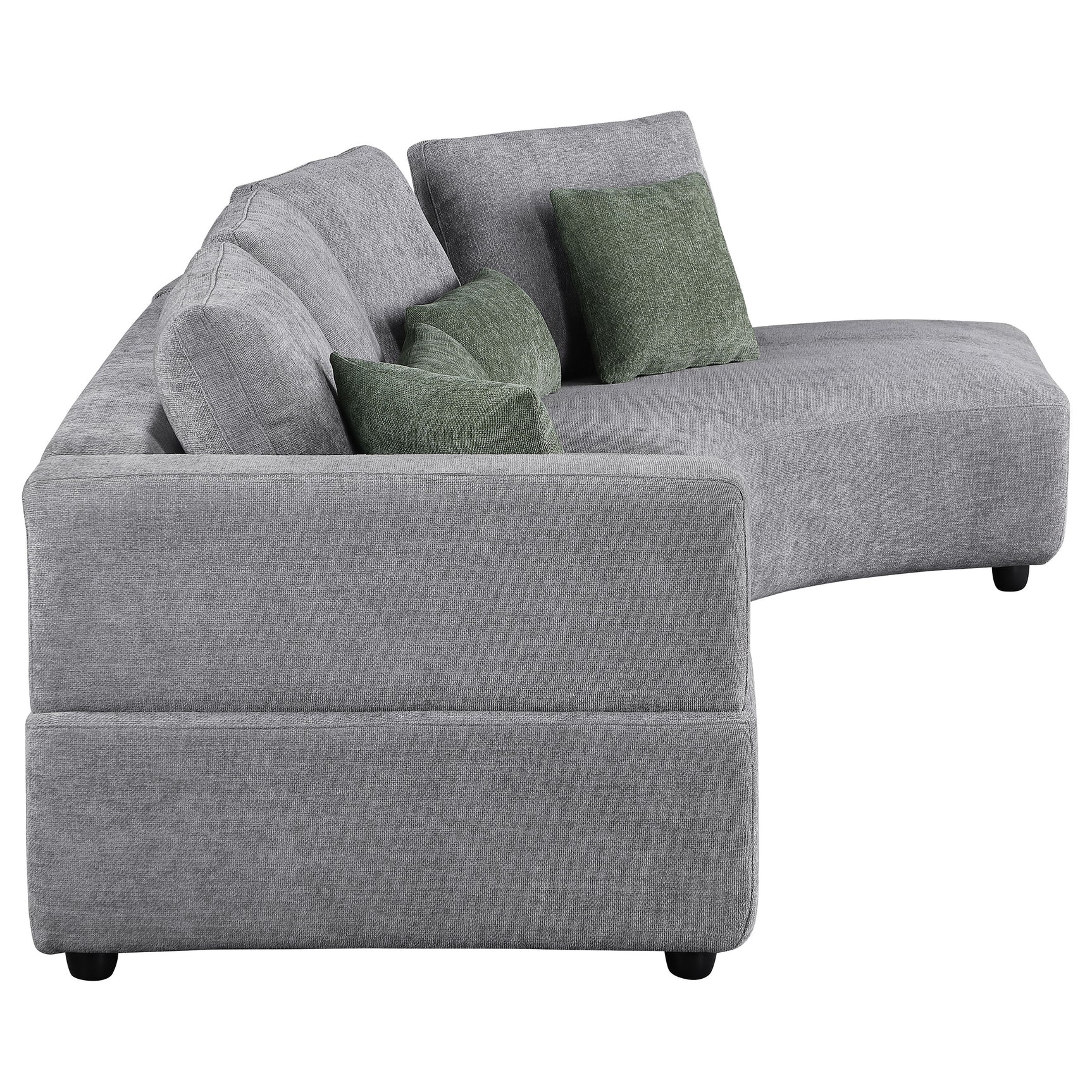 Toscano Grey Sectional Sofa - Ornate Home