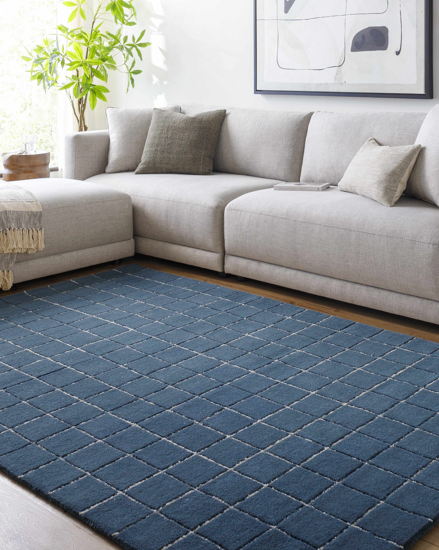 Toshi Blue Area Rug - Ornate Home