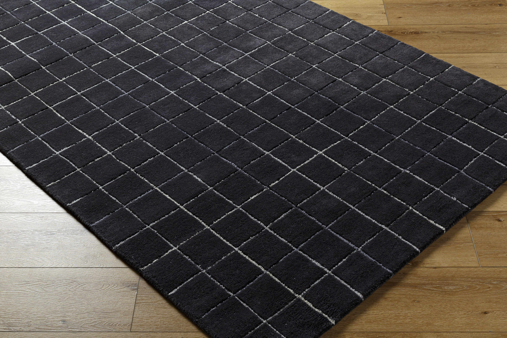 Toshi Jet Black Area Rug - Ornate Home