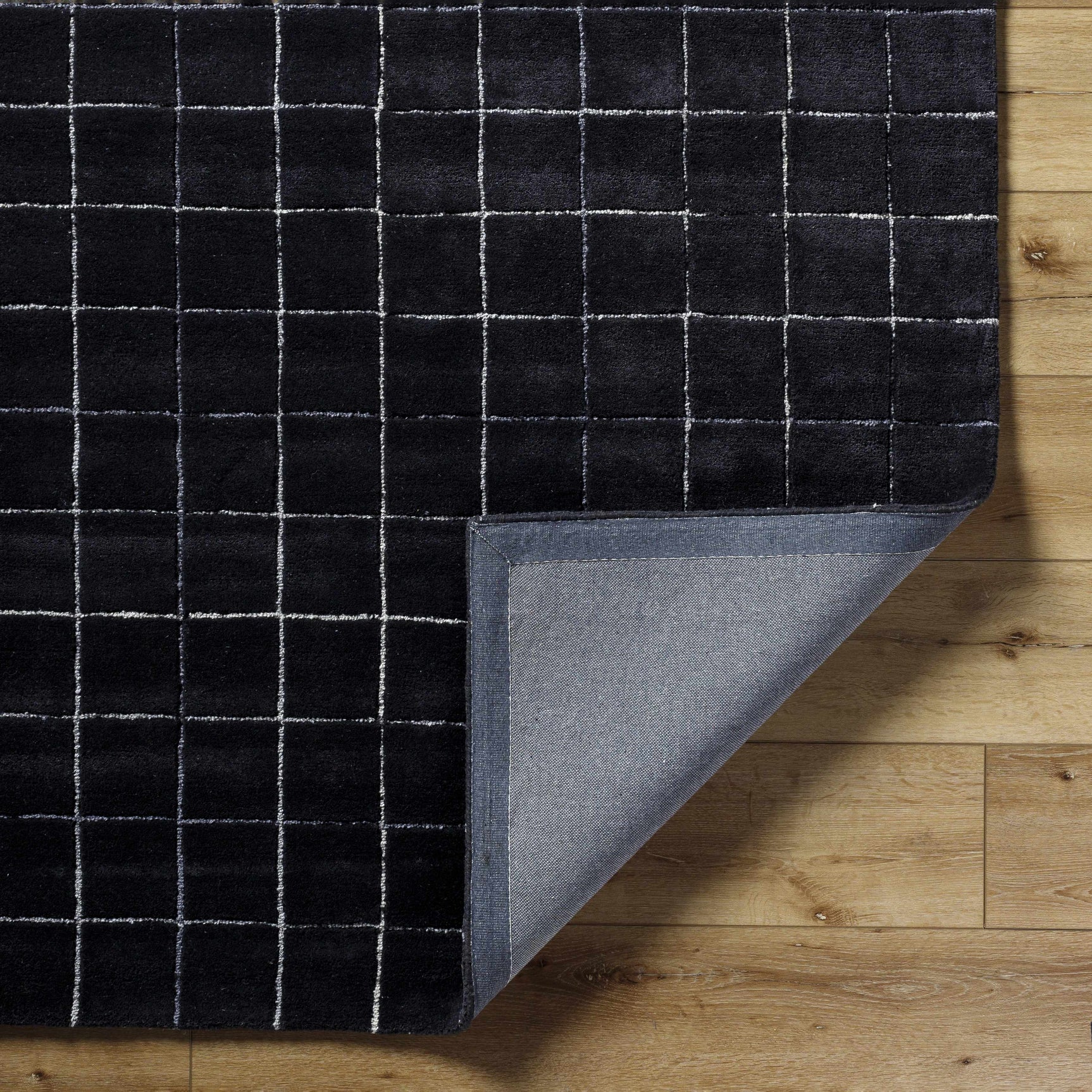 Toshi Jet Black Area Rug - Ornate Home