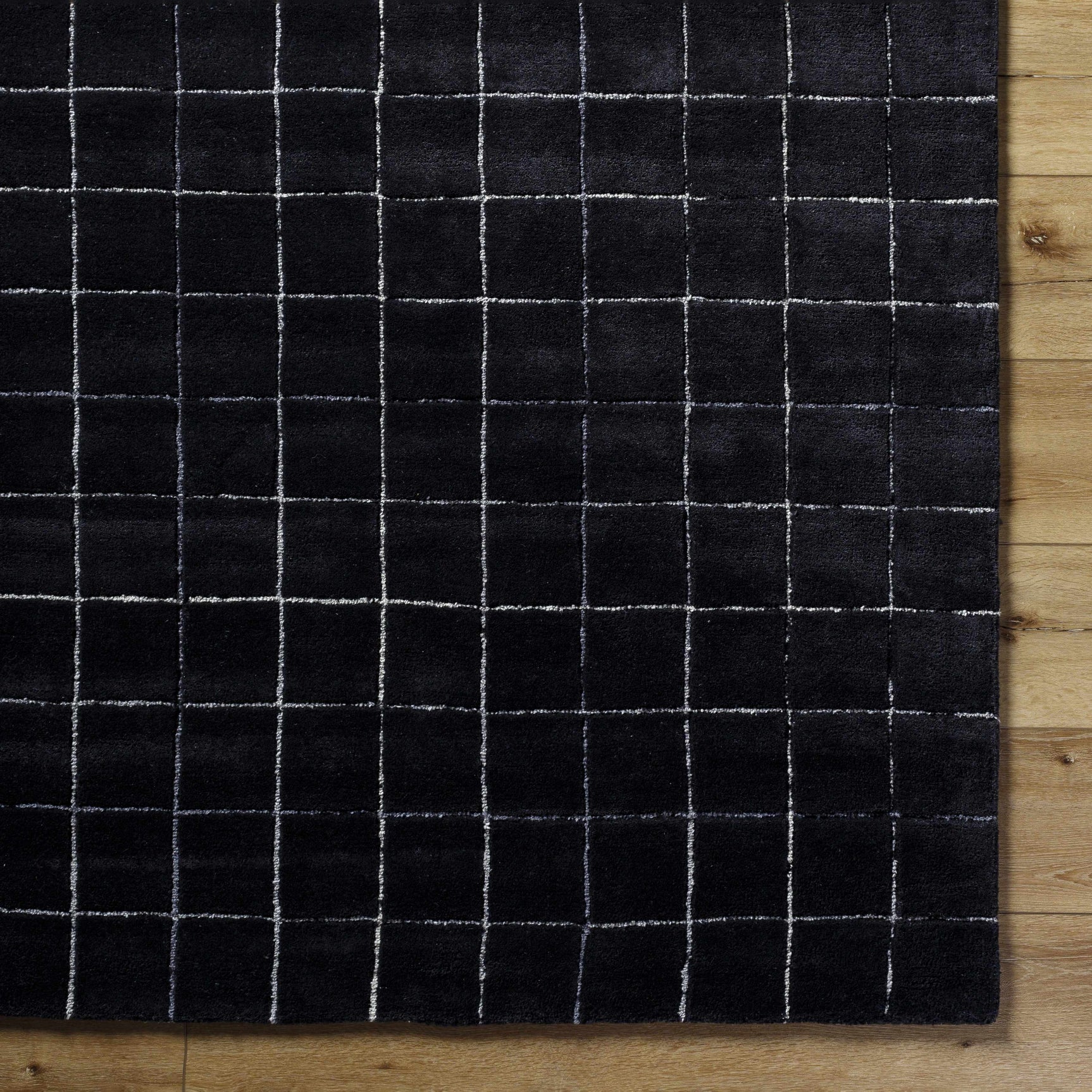 Toshi Jet Black Area Rug - Ornate Home